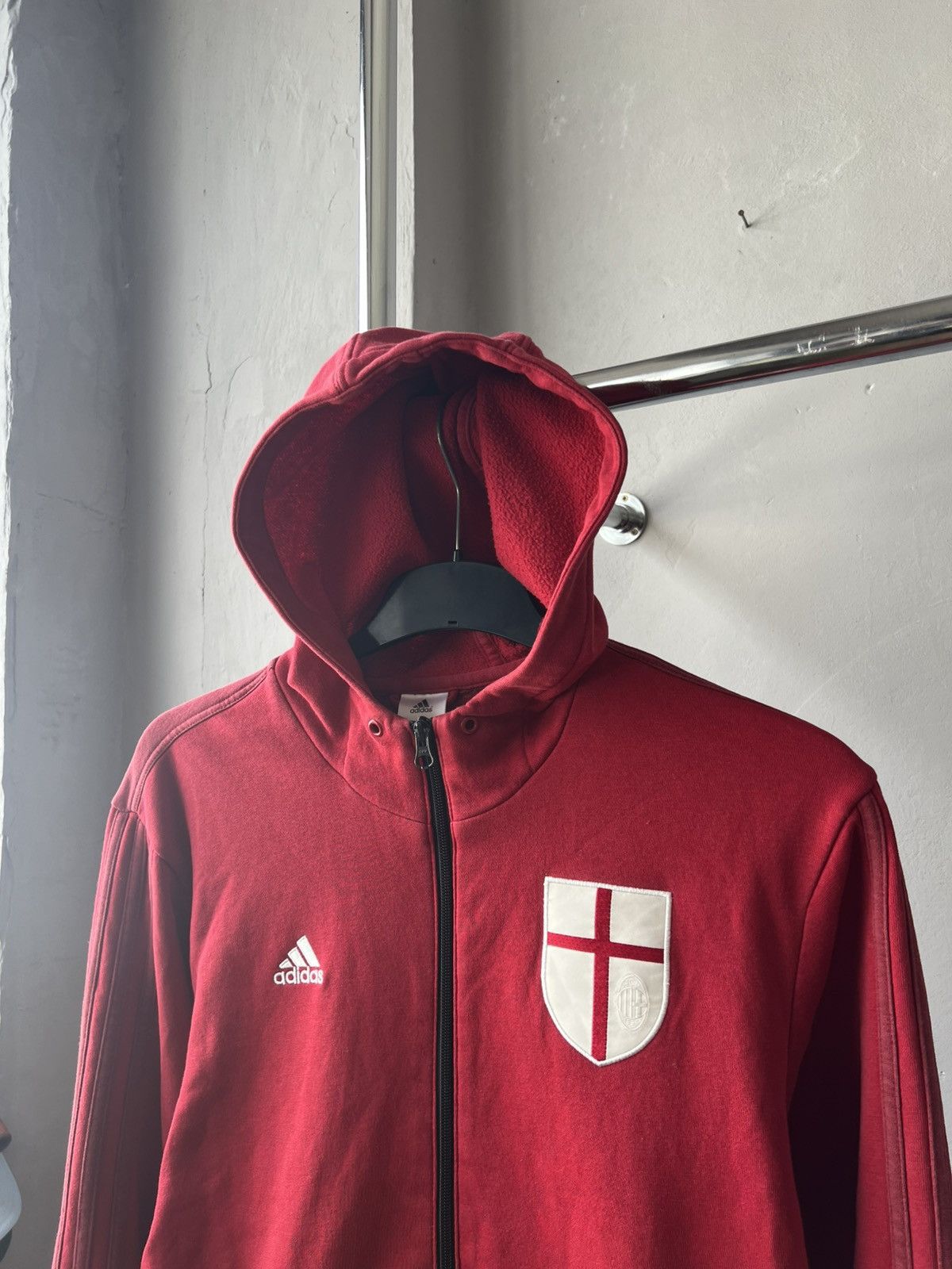 Adidas 2014 AC Milan Training Travel Soccer Football jacket cotton Size US M / EU 48-50 / 2 - 3 Thumbnail