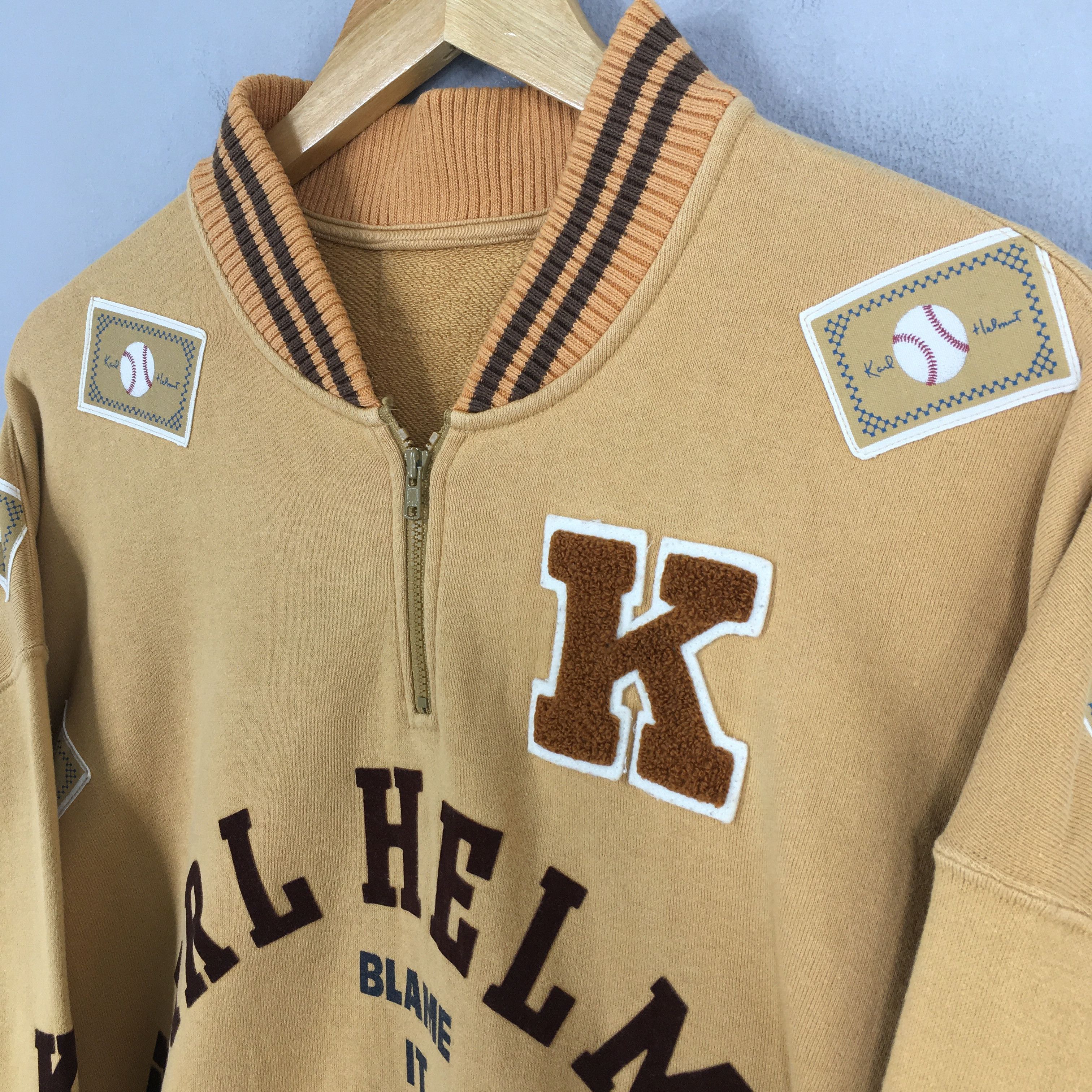 Designer × Karl Helmut × PPFM Vintage Karl Helmut Half Zipper Sweater Large Size US L / EU 52-54 / 3 - 4 Thumbnail