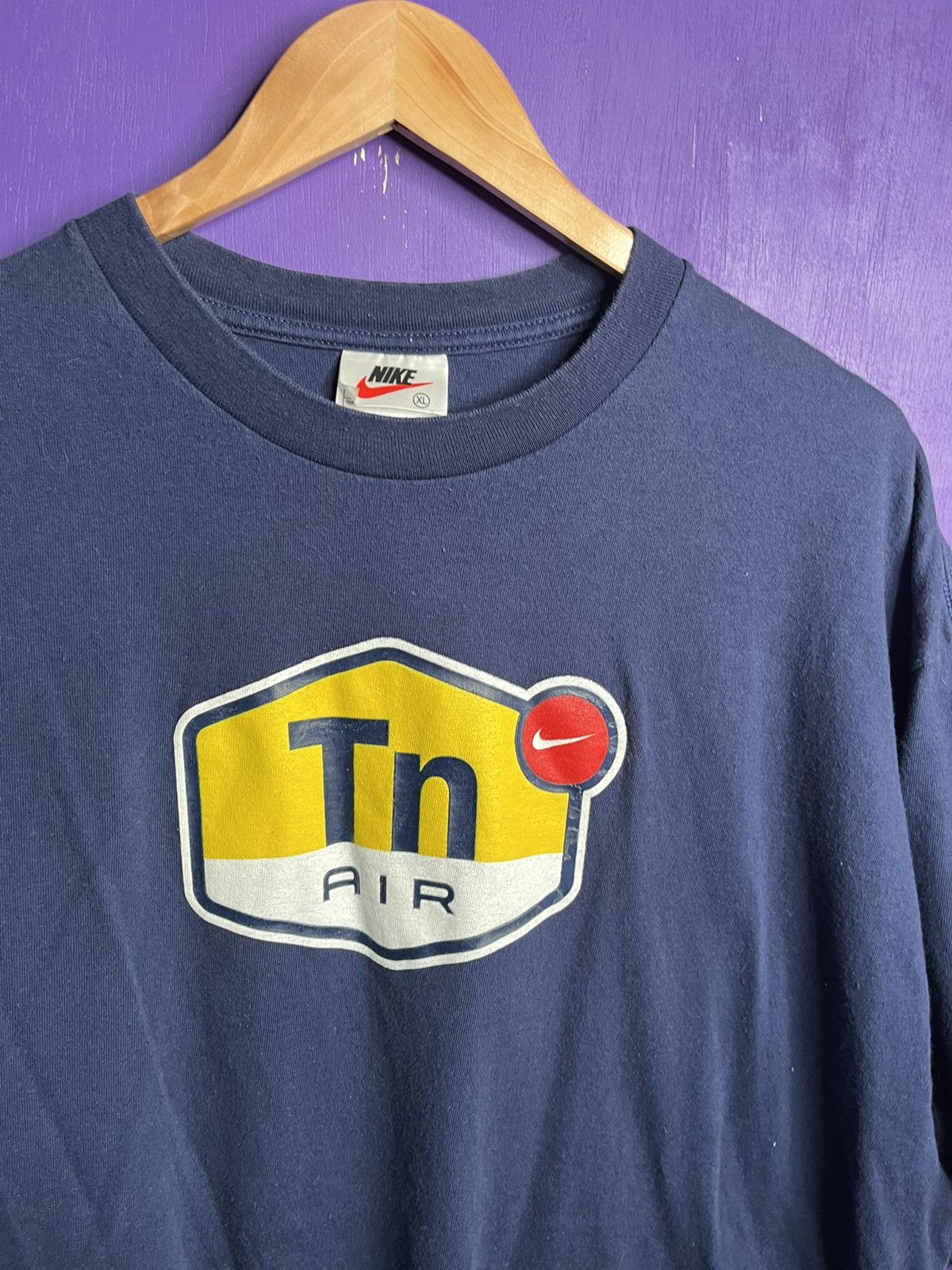 Nike × Vintage Vintage 90s Nike TN air logo t-shirt Size US XL / EU 56 / 4 - 3 Thumbnail