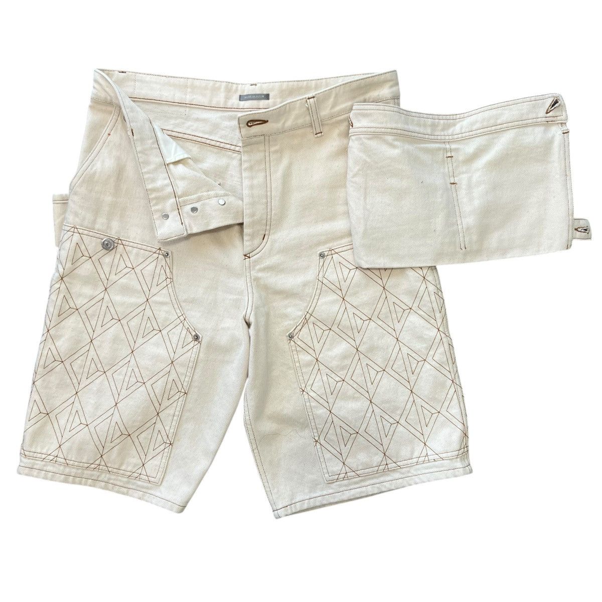 DENIM TEARS × Dior Christian Dior 23SS Denim Tears Carpenter Bermuda Shorts Size US 44 / EU 60 - 7 Thumbnail