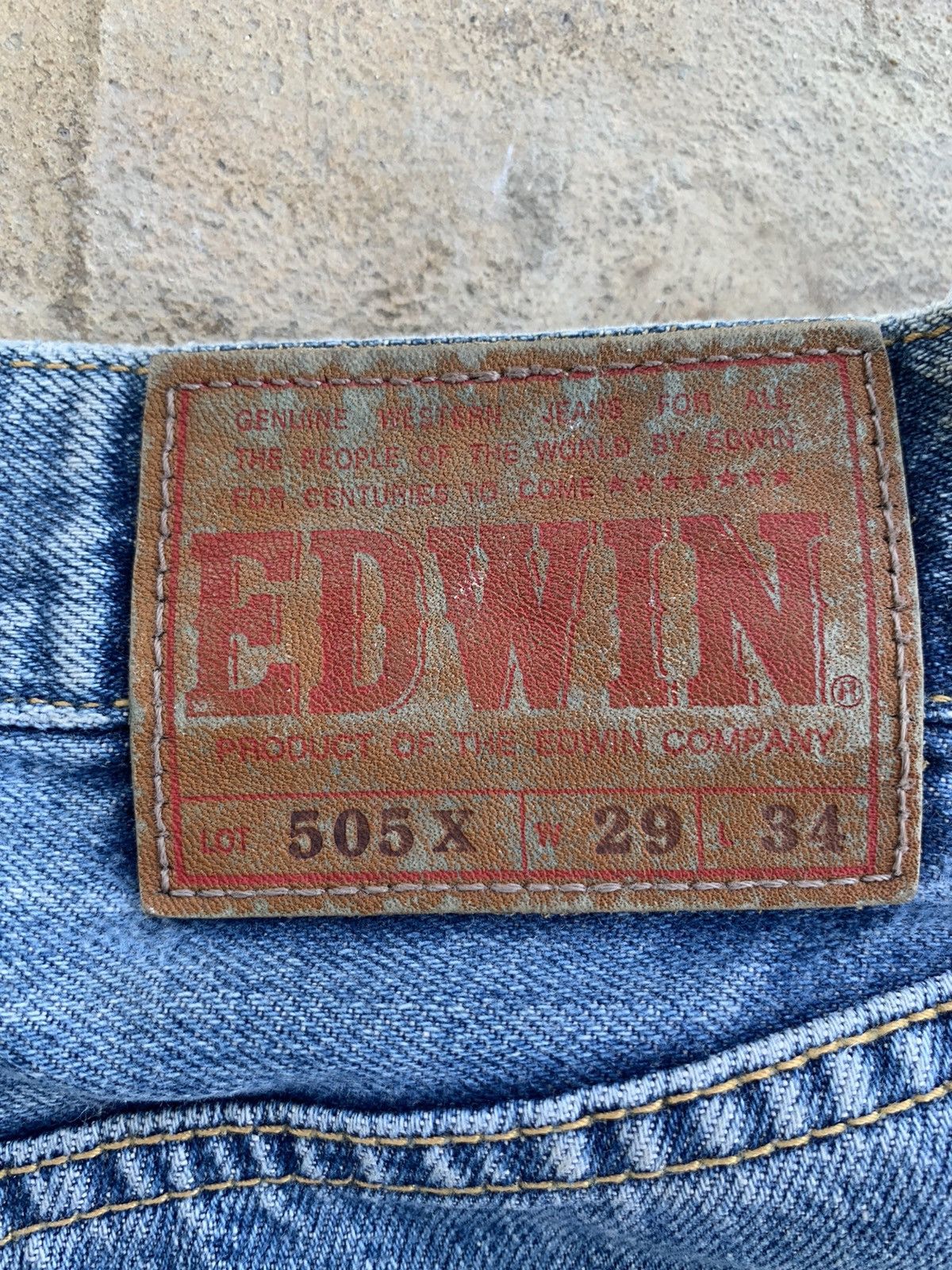 Edwin × Japanese Brand Edwin 505X Selvedge Distressed Denim Size US 28 / EU 44 - 5 Thumbnail