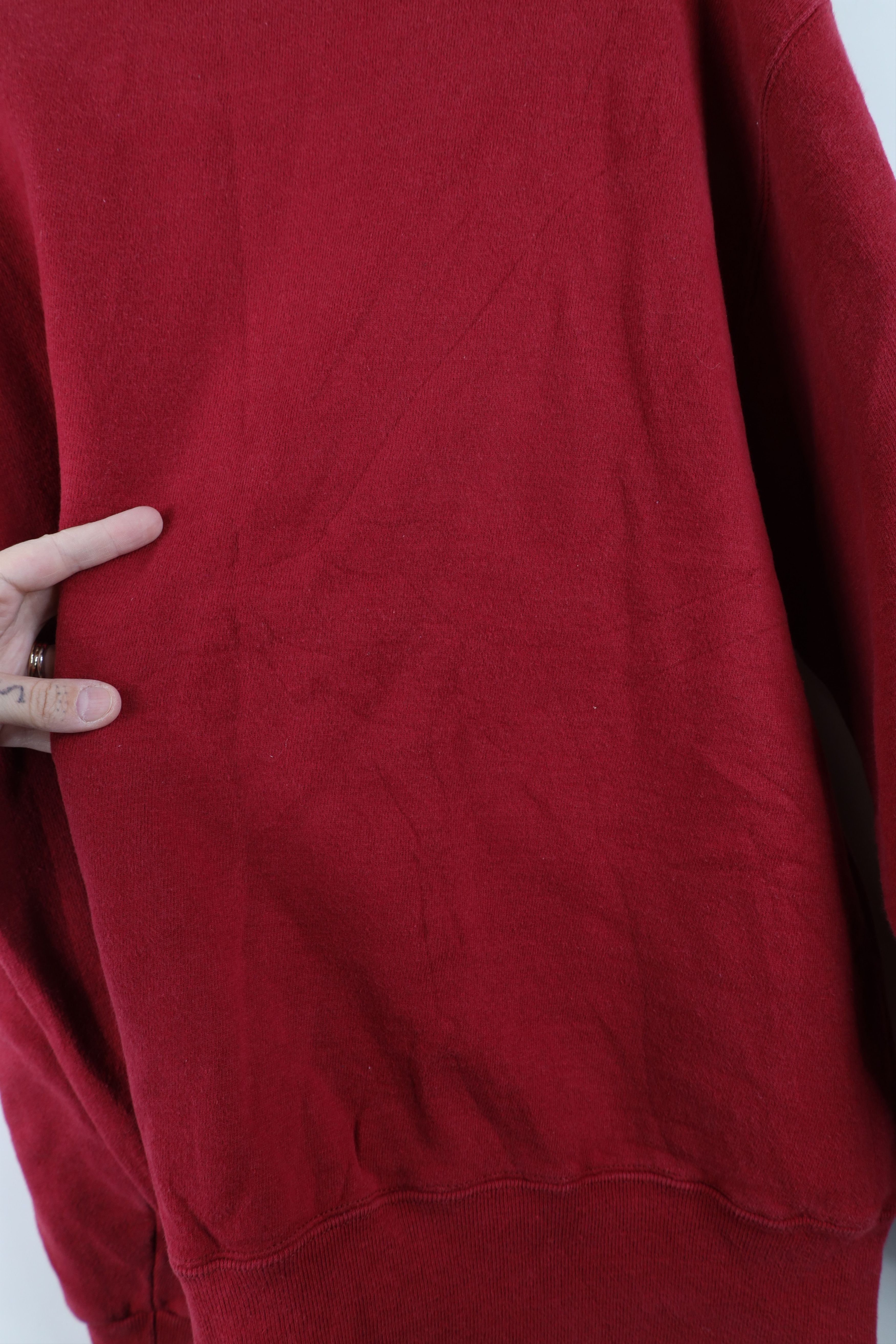Champion Vintage 90s Champion Spell Out Crewneck Sweatshirt Red USA Size US XL / EU 56 / 4 - 12 Thumbnail