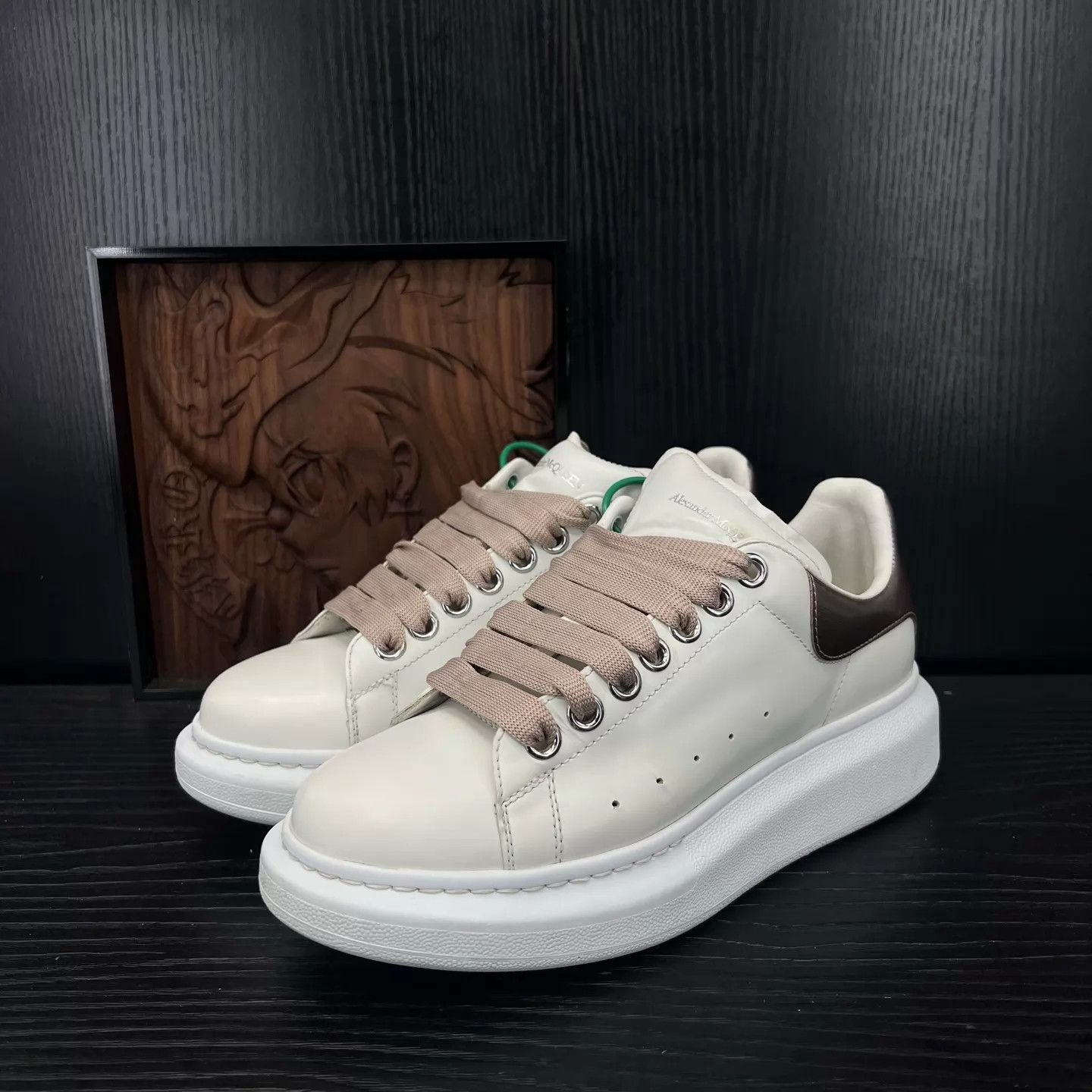 Alexander McQueen McQueen 38 Color Blocked Pink White Silver Shoes Size US 7.5 / IT 37.5 - 1 Thumbnail