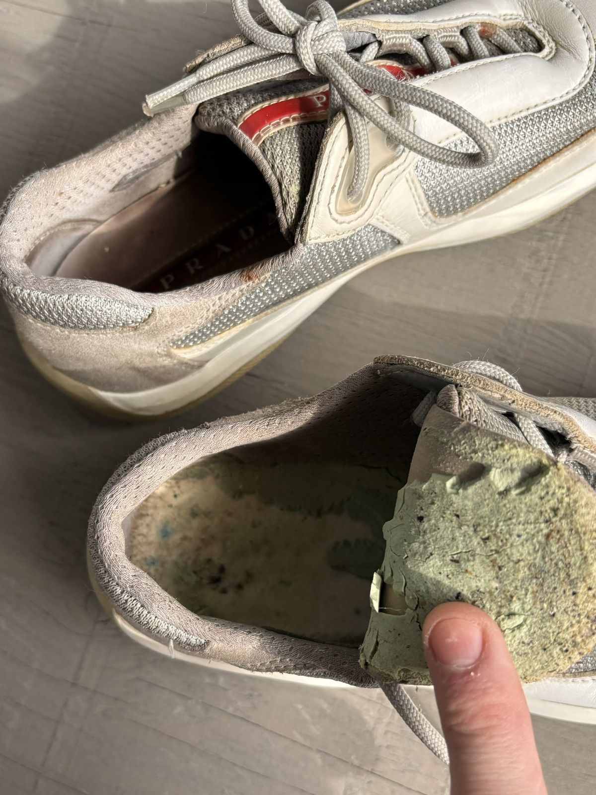 Prada × Vintage Vintage Prada Americas Cup Sneakers 3163 Linea Rossa Size US 6.5 / IT 36.5 - 9 Thumbnail