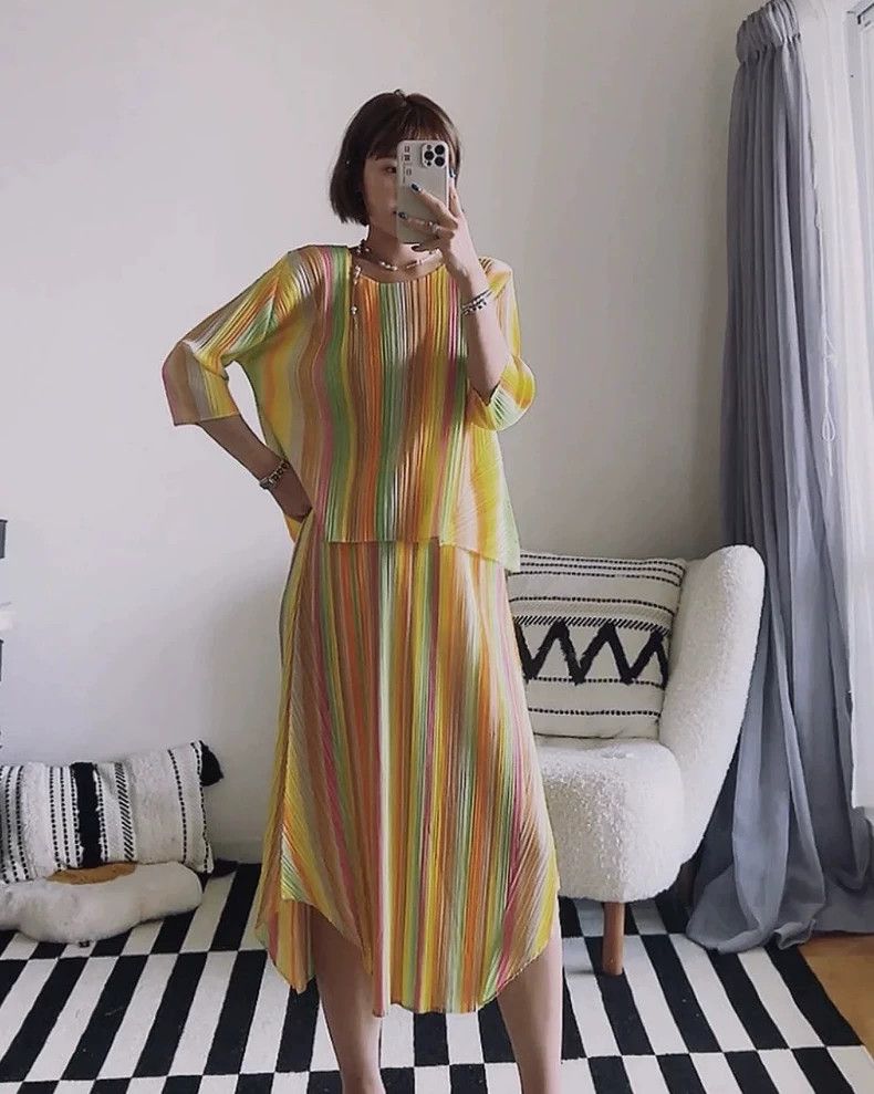Issey Miyake Issey Miyake Rainbow short-sleeved shirt Size L / US 10 / IT 46 - 4 Thumbnail
