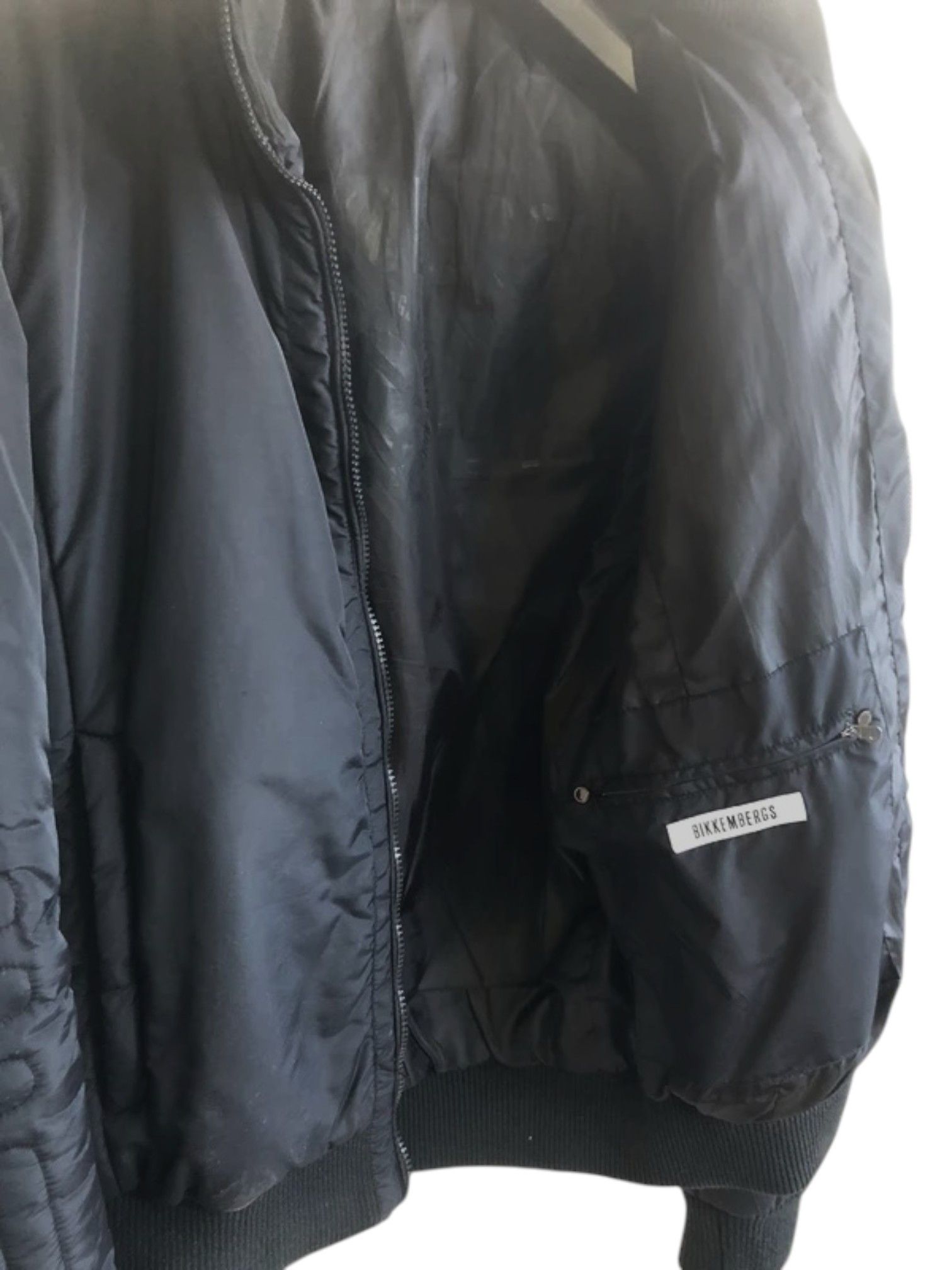 Dirk Bikkembergs Bikkembergs Padded Moto Bomber Jacket – Black Size US L / EU 52-54 / 3 - 9 Thumbnail