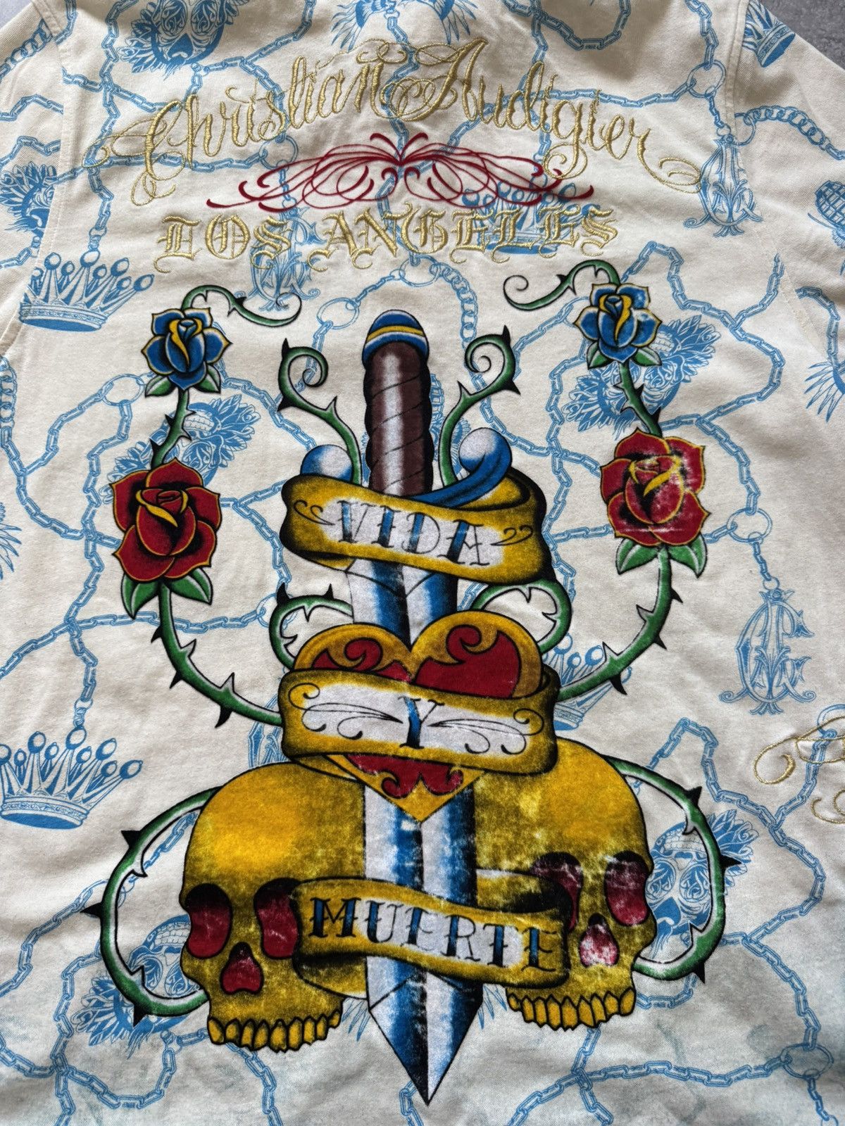 Christian Audigier Vintage Christian Audigier Polo T-Shirt Rare Size US L / EU 52-54 / 3 - 9 Thumbnail