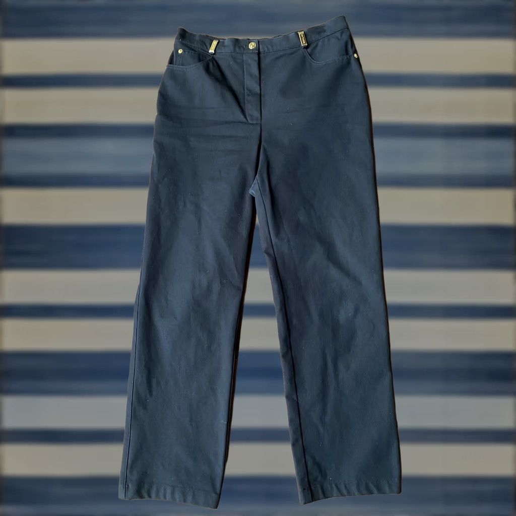 Vintage VINTAGE? No. St John Sport By Marie Gray Straight Pants Women's 10 Black Shoes? Size 32" / US 10 / IT 46 - 1 Thumbnail