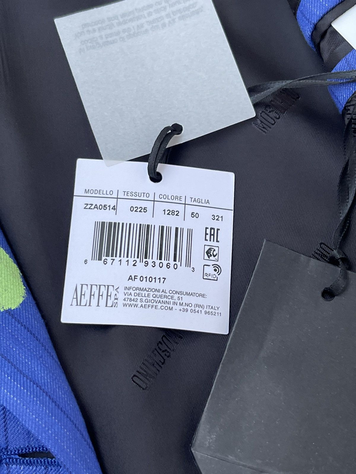 Moschino !DS! AW22 Moschino Graphic Print Double Breasted Blue Blazer Size US M / EU 48-50 / 2 - 21 Thumbnail