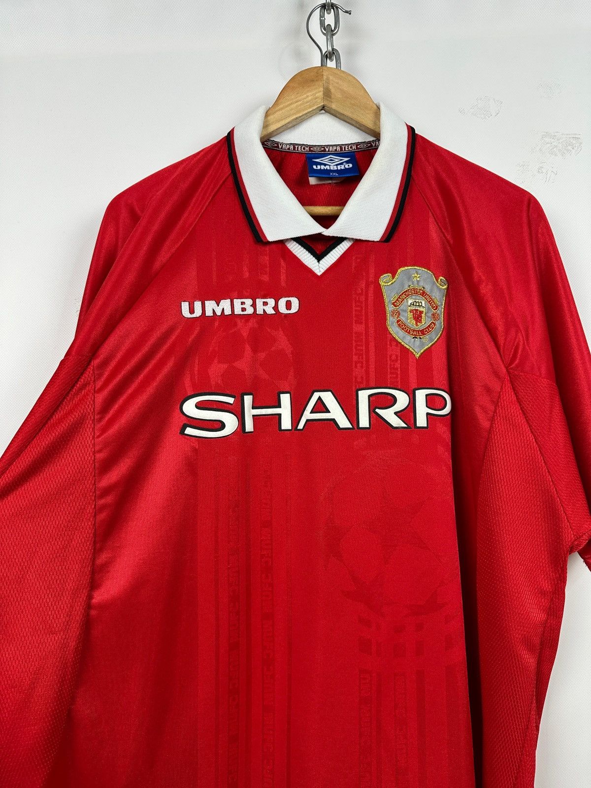 Umbro Vintage 1997-2000 Umbro Manchester United Rare Soccer Jersey Size US XXL / EU 58 / 5 - 8 Thumbnail