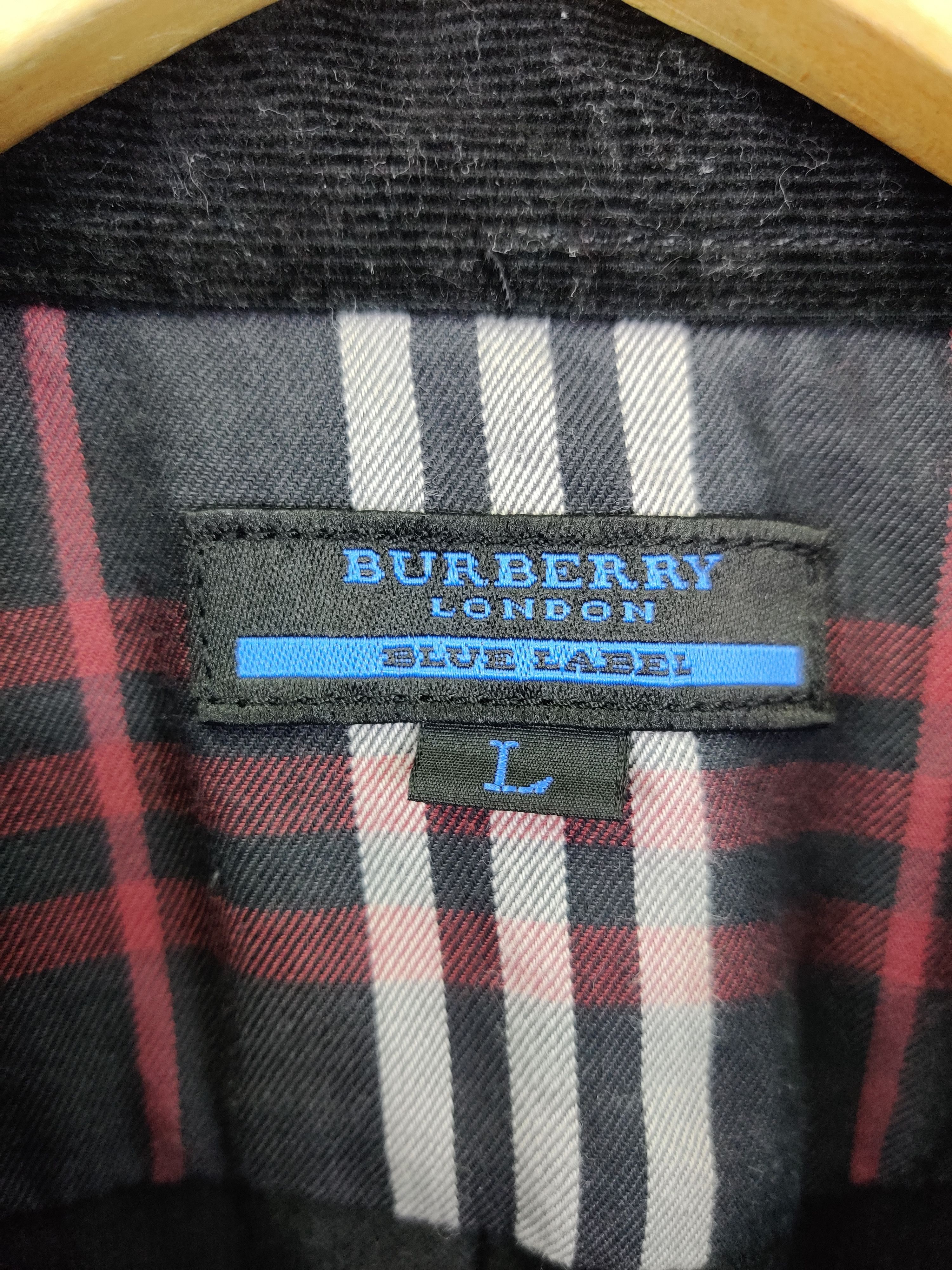 Burberry Vintage Burberry Blue Label Corduroy Overshirt Jacket Size US L / EU 52-54 / 3 - 13 Thumbnail