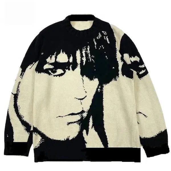 VIBE Streetwear Punk Anime Retro Pullover Sweater with graphic Size US L / EU 52-54 / 3 - 1 Thumbnail