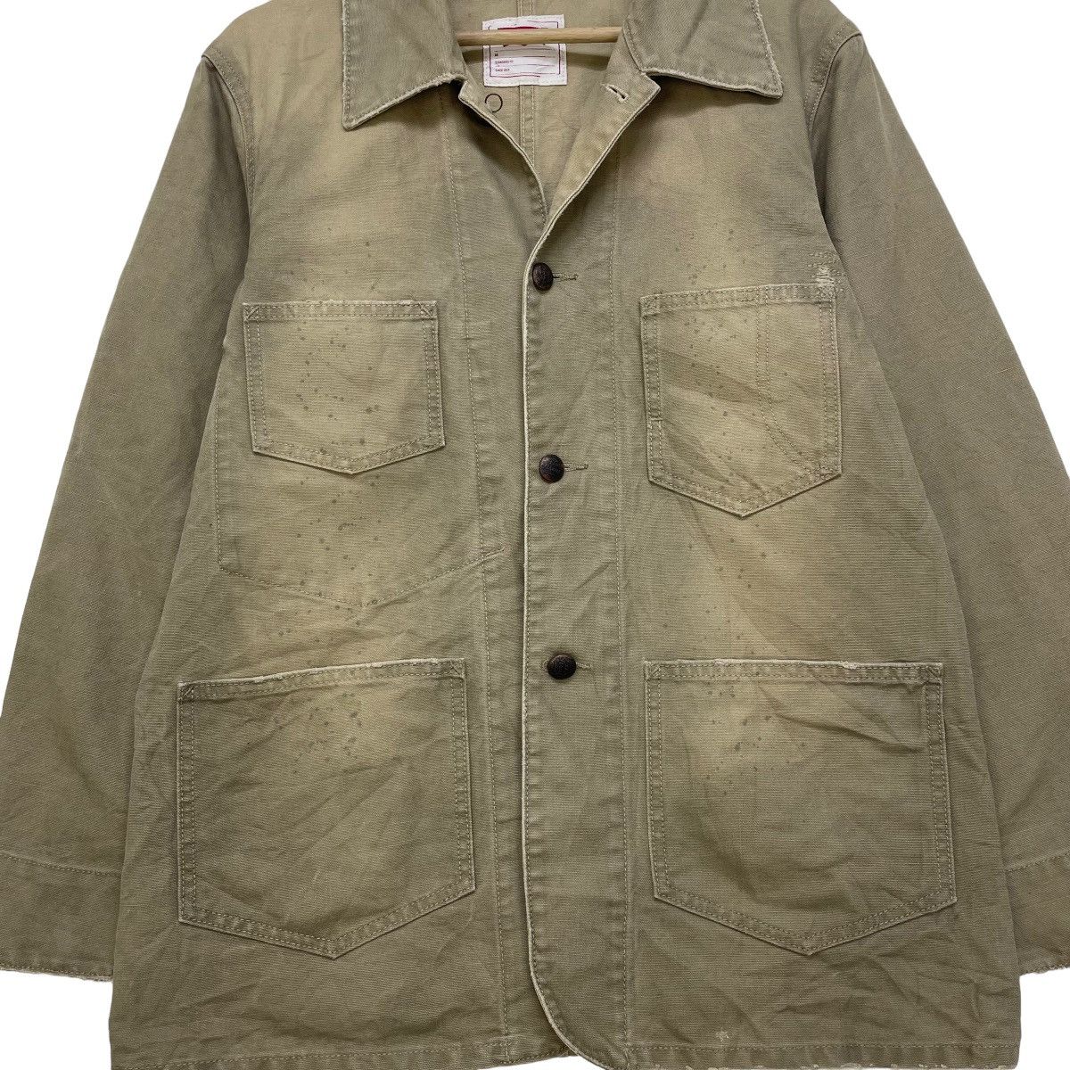Levi's × Vintage 💥Painting Splash Levis Worker Style Jacket Very Nice Design Size US M / EU 48-50 / 2 - 5 Thumbnail