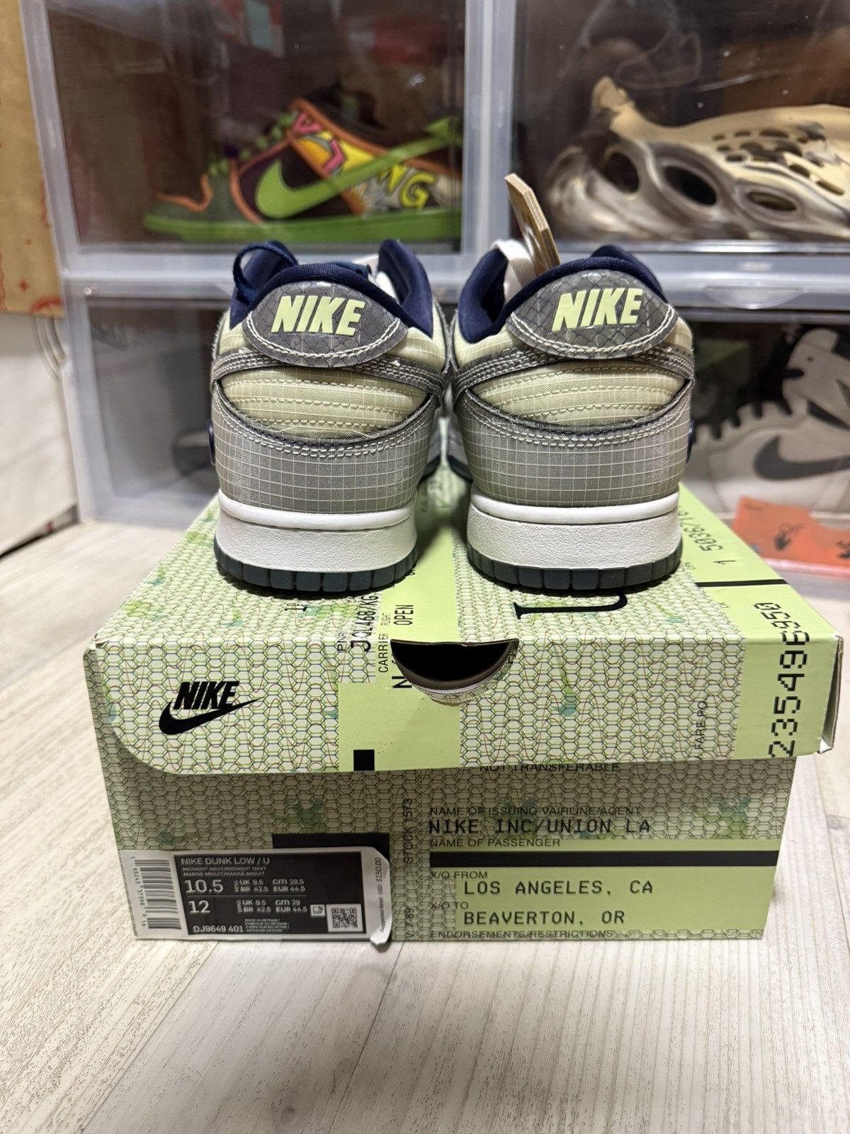 Nike Union LA Nike Dunk Low Pistachio Size US 10.5 / EU 43-44 - 5 Thumbnail