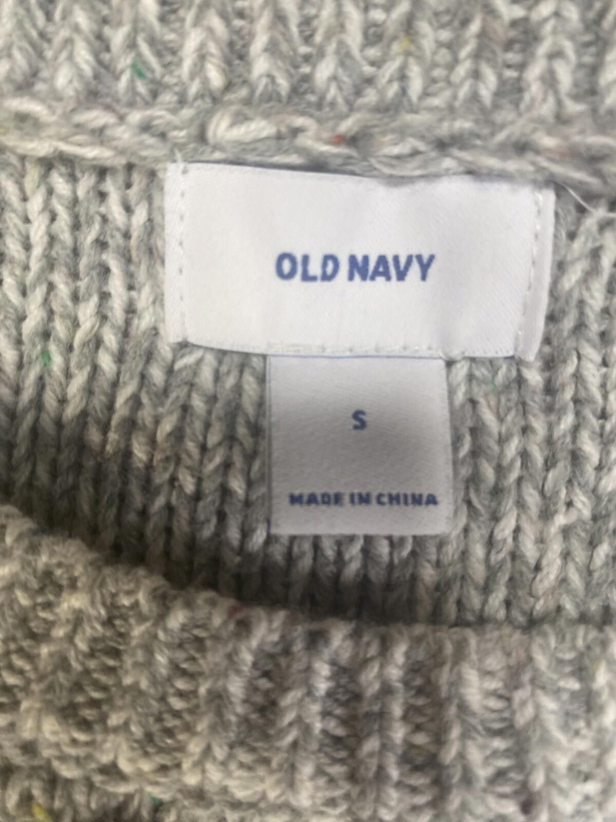 Old Navy Old Navy Women Sweater Small Gray Weave Pullover School Knit Size S / US 4 / IT 40 - 2 Thumbnail