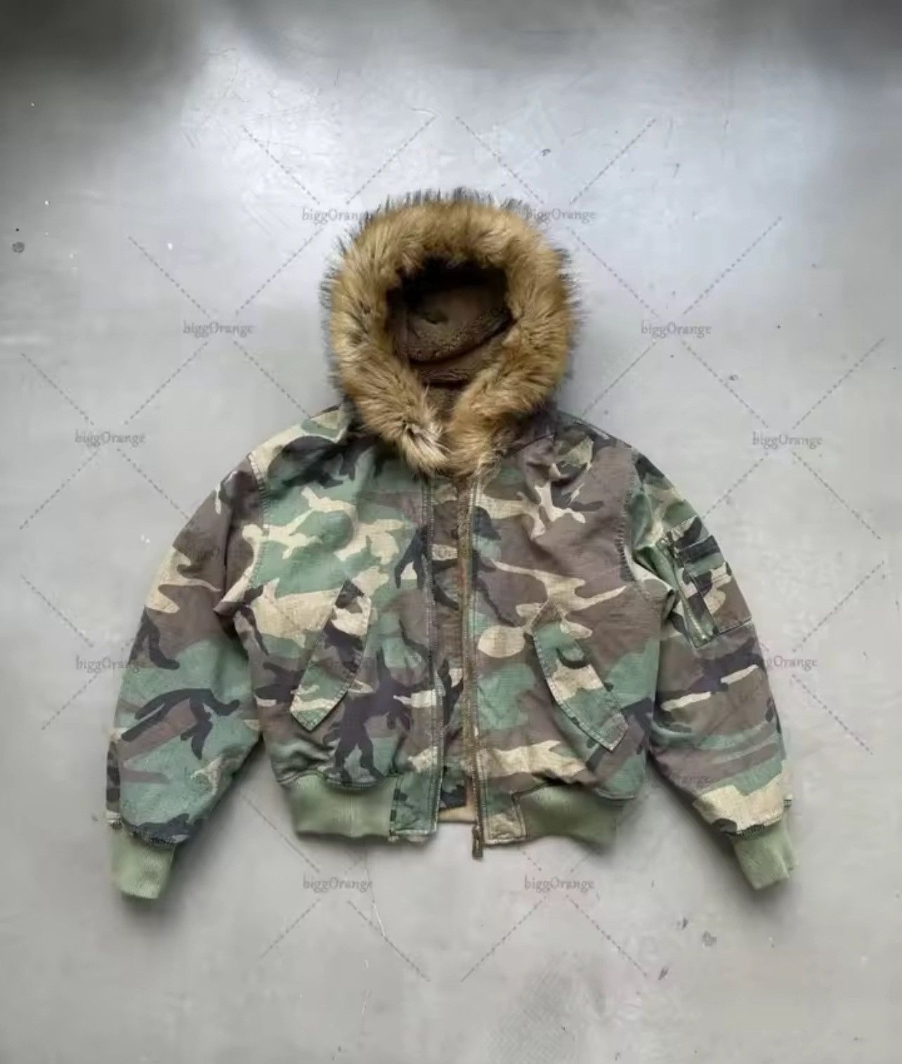 Japanese Brand Army Camo Hoodie Zip Y2K Size US XL / EU 56 / 4 - 4 Thumbnail
