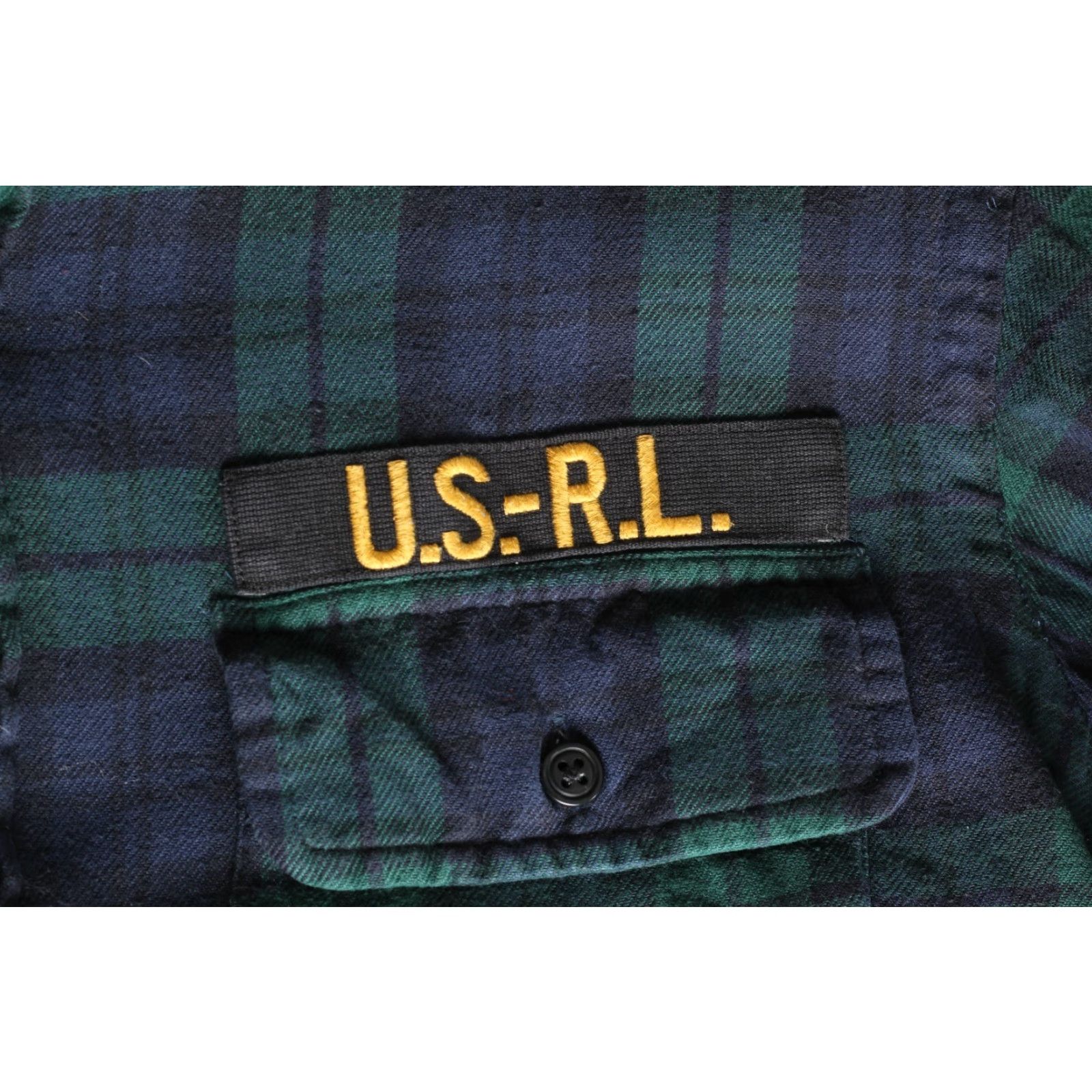 Polo Ralph Lauren POLO RALPH LAUREN FREEDOM SEEKERS Shirt Men M Plaid Flannel Button-Up Blue / Green Military Casual Workwear 5th US-RL Vintage? Size US M / EU 48-50 / 2 - 4 Thumbnail