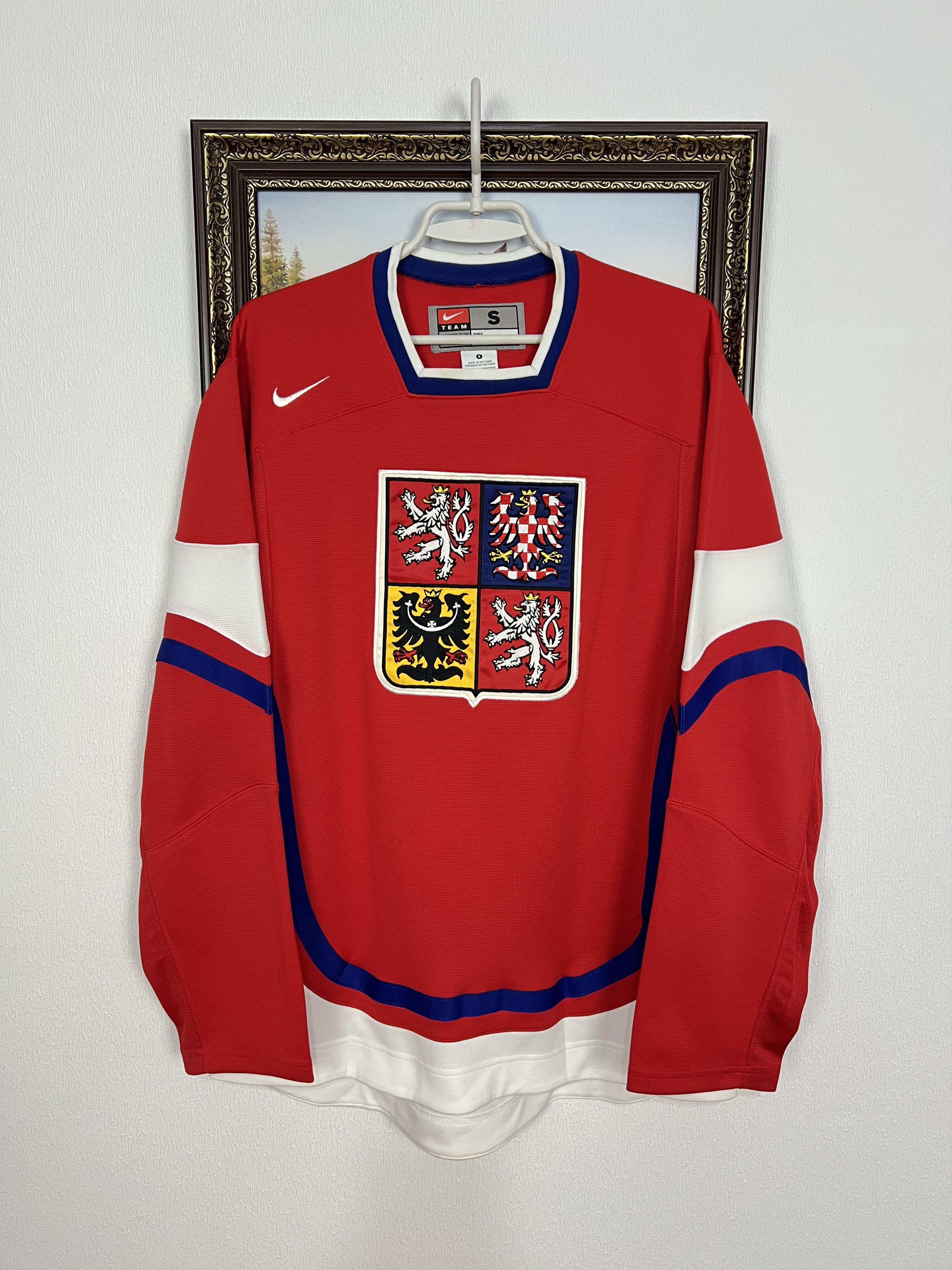 Nike Czech Republic Ice Hockey Jersey National Team Shirt Trikot Size US S / EU 44-46 / 1 - 1 Thumbnail