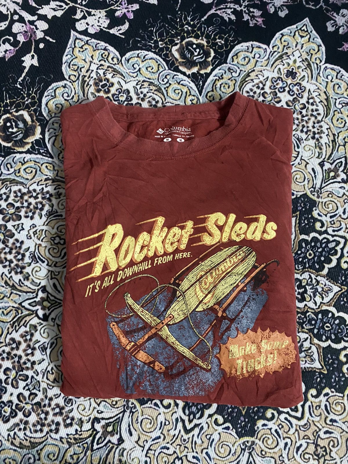 Columbia × Designer Y2k Designer Columbia Rocket Sleds Long sleeve 🚀 Size US M / EU 48-50 / 2 - 1 Thumbnail