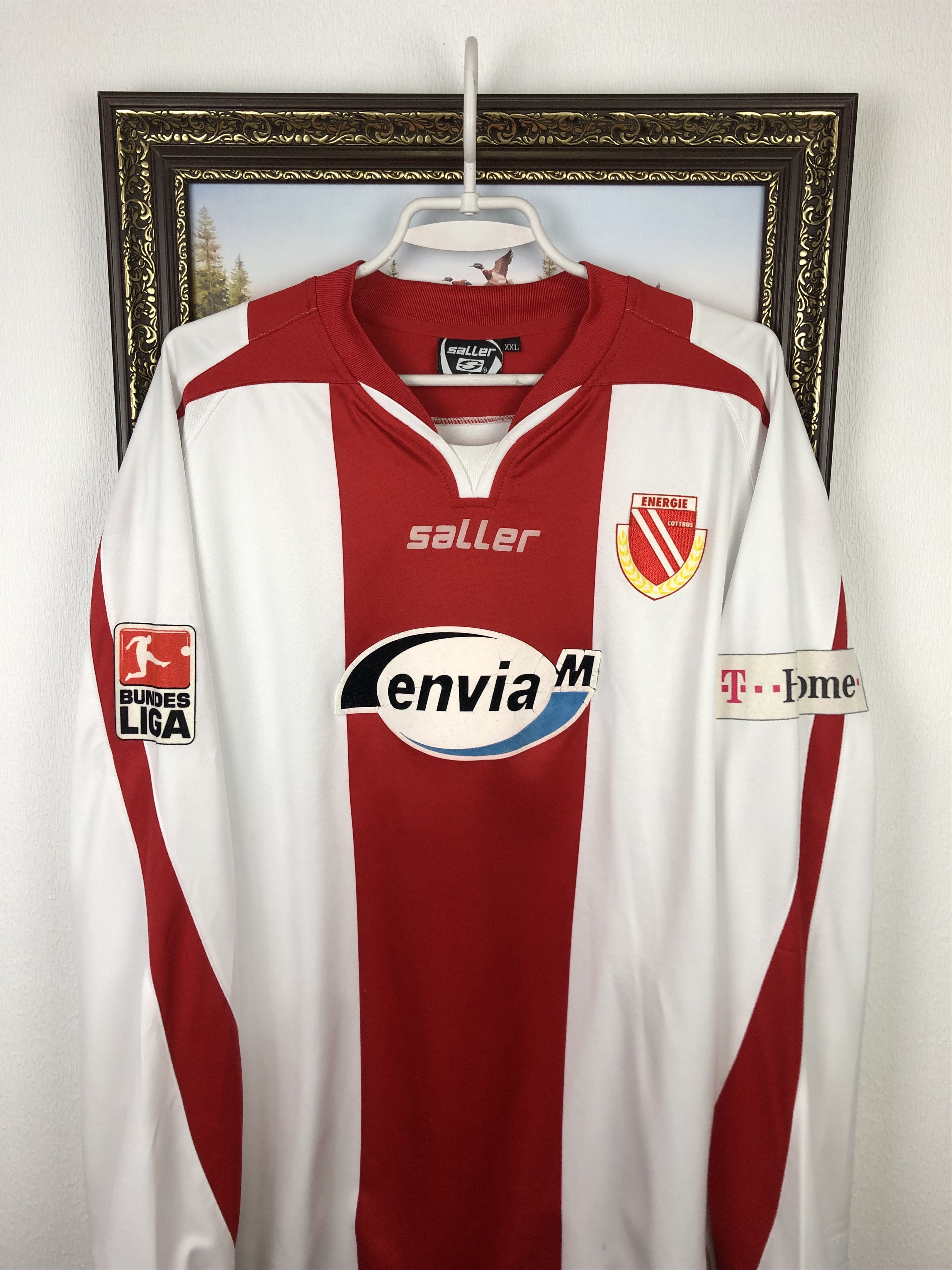 Vintage Energie Cottbus shirt 2006 Soccer Puschi Long Sleeve Jersey Size US XXL / EU 58 / 5 - 2 Thumbnail