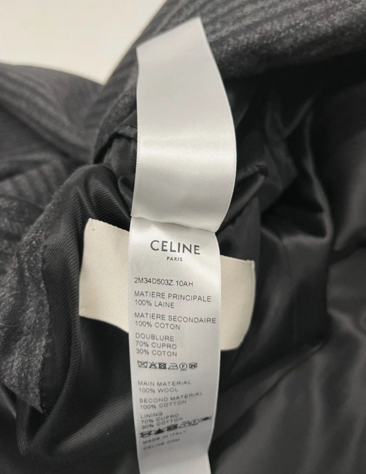 Celine FW24 CHESTERFIELD COAT IN STRIPED WOOL Size US M / EU 48-50 / 2 - 5 Thumbnail