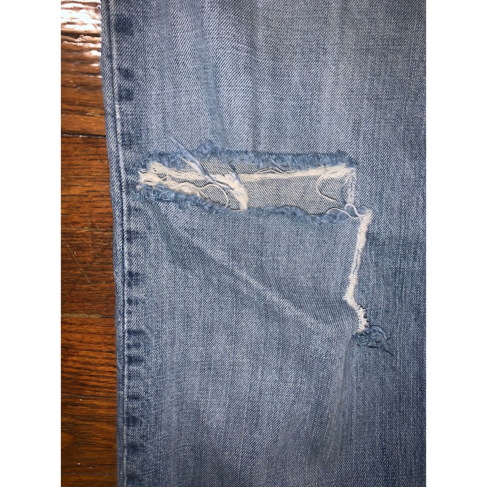 Other × Vintage Y2K Arizona Jeans Distressed Knee Denim 36x32 Made in Mexico Size US 36 / EU 52 - 4 Thumbnail