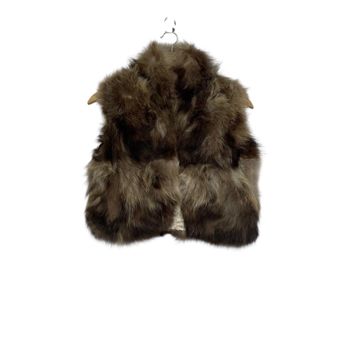 Vintage Vintage Adrienne Landau Raccoon Fur Sleeveless Vest Coat Size S / US 4 / IT 40 - 1 Thumbnail