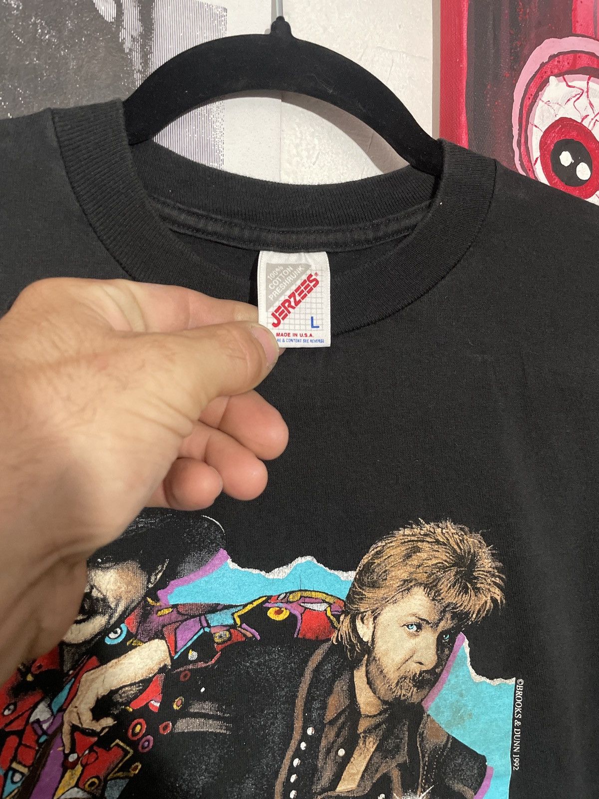 Band Tees × Vintage 1992 BROOKS AND DUNN TRAIL DRIVE Size US L / EU 52-54 / 3 - 3 Thumbnail