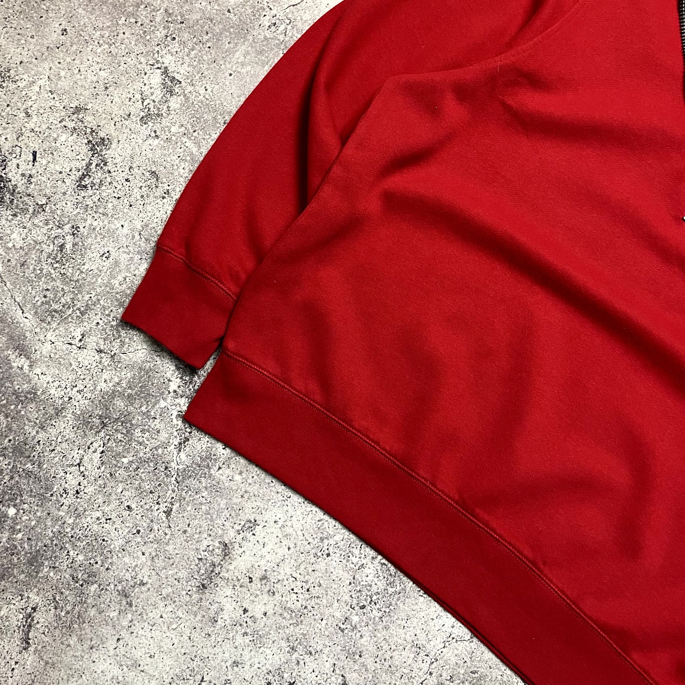 Nautica Nautica Red 1/4 Zip Fleece Pullover Embroidered Logo Size M Size US M / EU 48-50 / 2 - 2 Thumbnail
