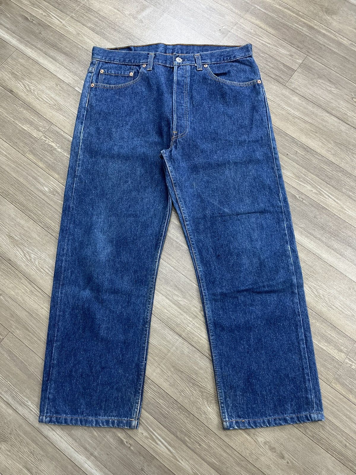 Levi's Vintage Clothing 🇺🇸1990s Vintage Levis 501XX 38x32 Straight Leg Blue Jeans Size US 38 / EU 54 - 1 Thumbnail