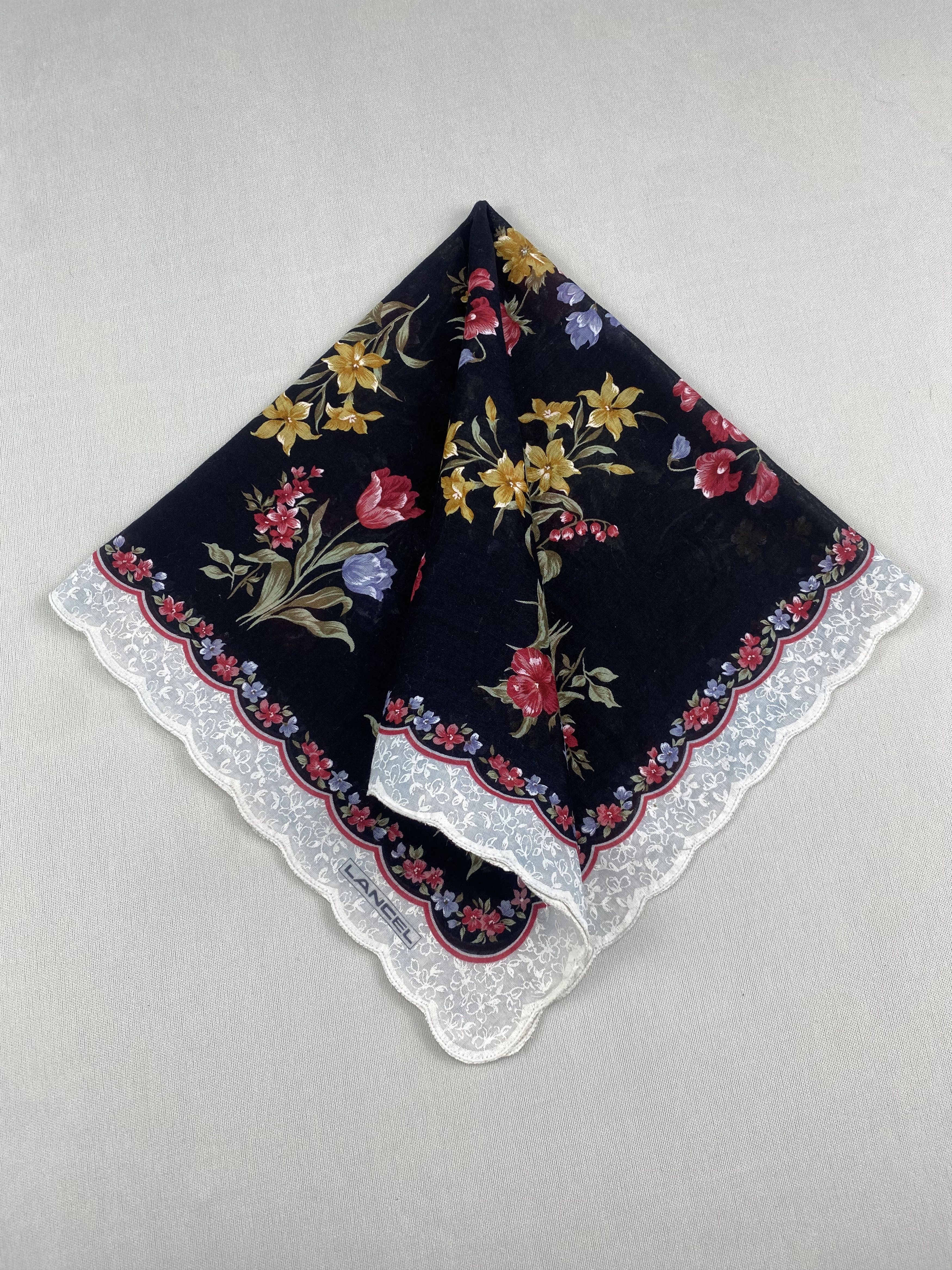 Lancel Vintage Lancel Handkerchief Pocket Square Bandana HM0001 Size ONE SIZE - 2 Thumbnail