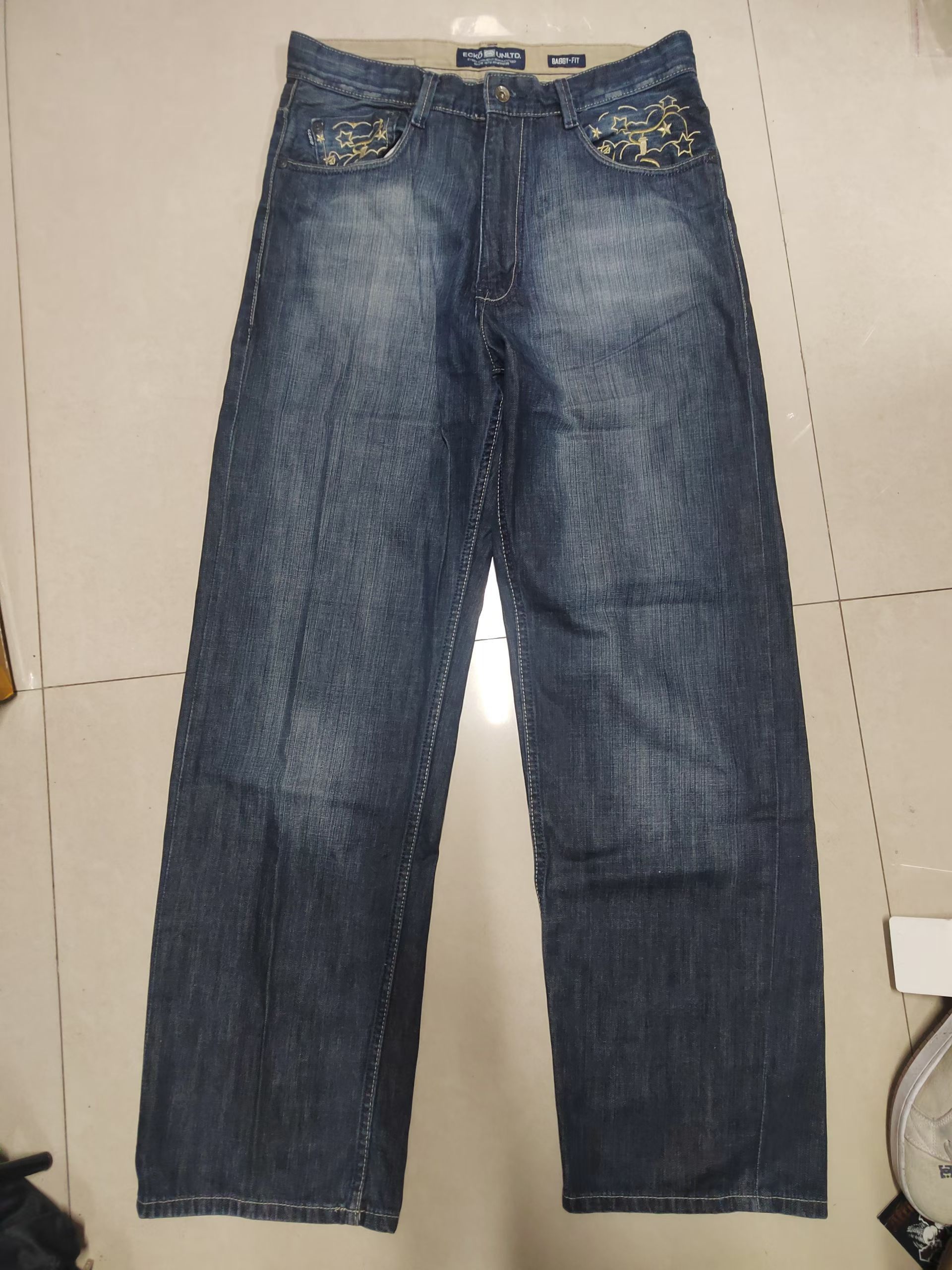 Ecko Unltd. ecko unltd grungegraffik baggy jeans Size US 33 - 2 Thumbnail