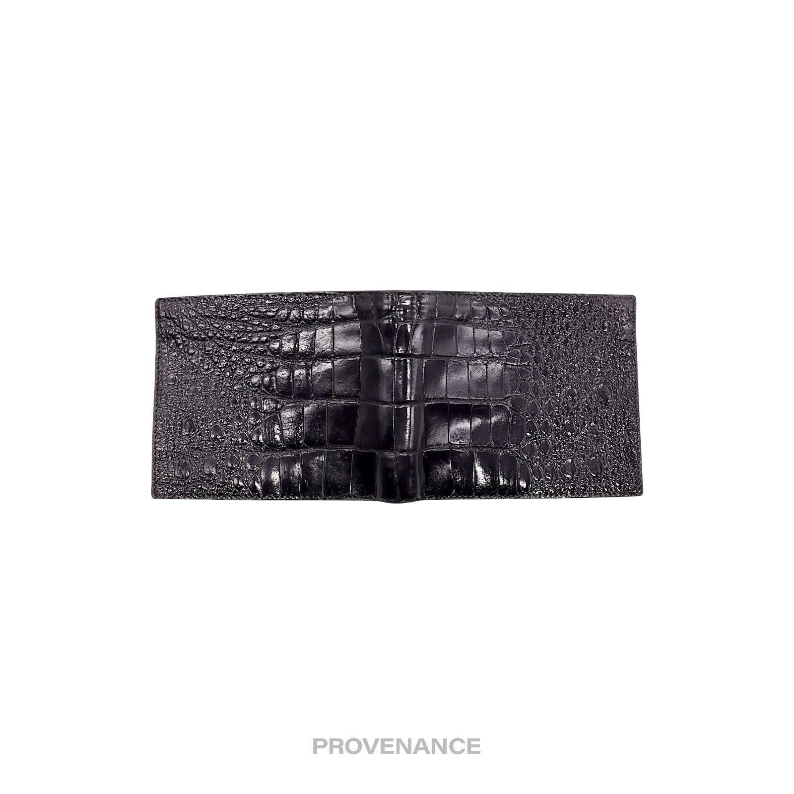 Celine 🔴 Celine 5CC Bifold Wallet - Black Crocodile Leather Size ONE SIZE - 5 Thumbnail