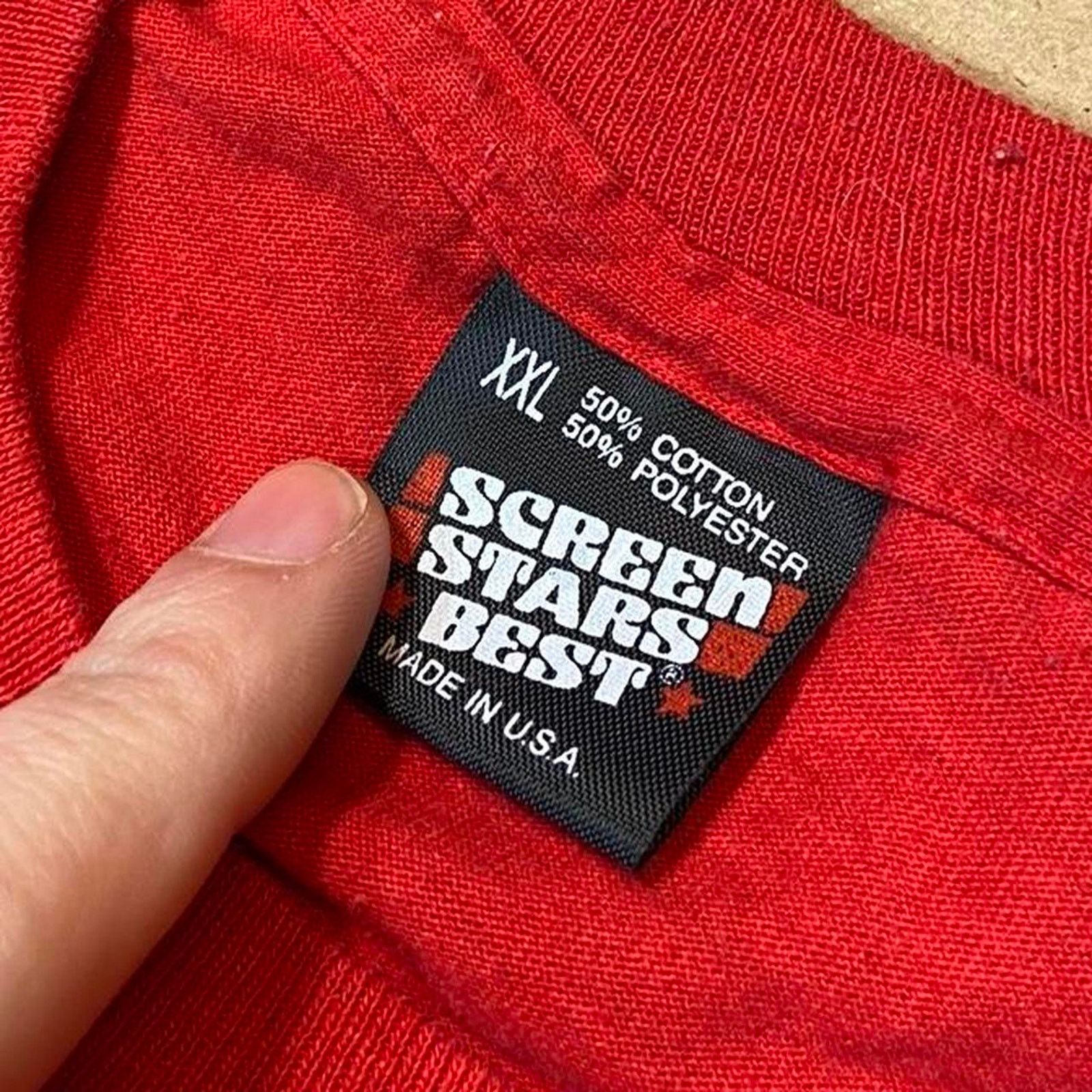 Other 90s red single stitch tee brownville Size US XXL / EU 58 / 5 - 3 Thumbnail