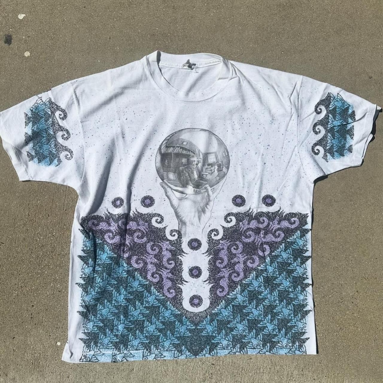 image of Vintage Mc Escher Aop in White, Men's (Size XL)