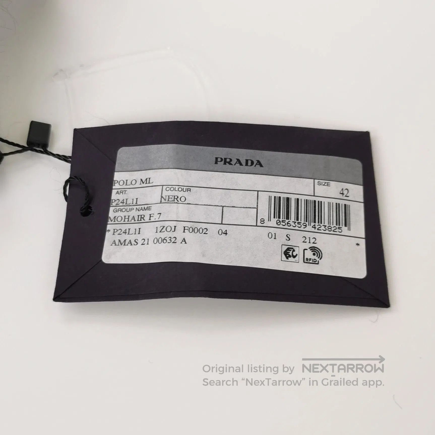 Prada Prada Black Wool Blend Polo Sweater . Size L / US 10 / IT 46 - 4 Thumbnail