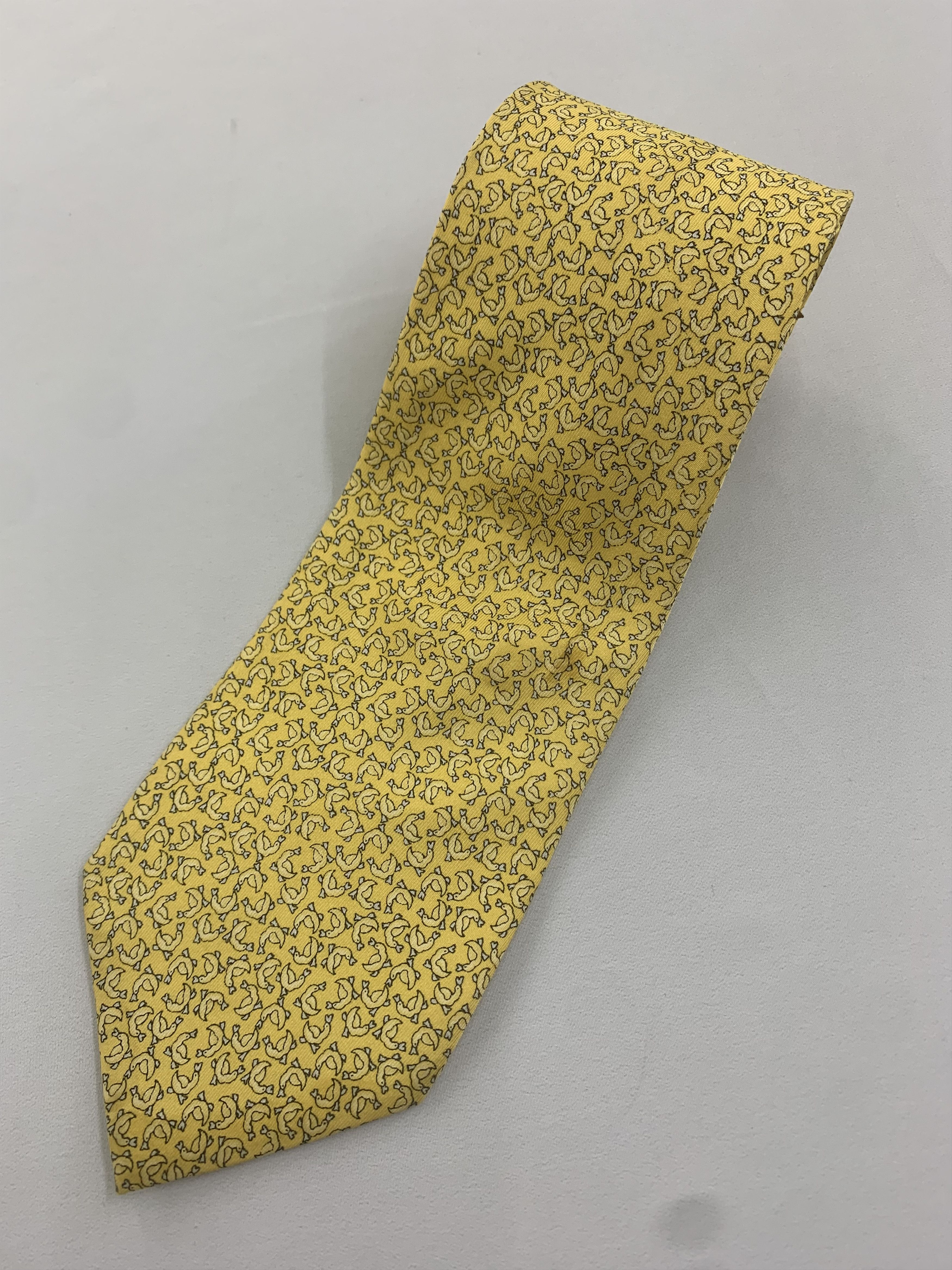 Perry Ellis Perry Ellis silk tie yellow NT1005 Size ONE SIZE - 1 Thumbnail