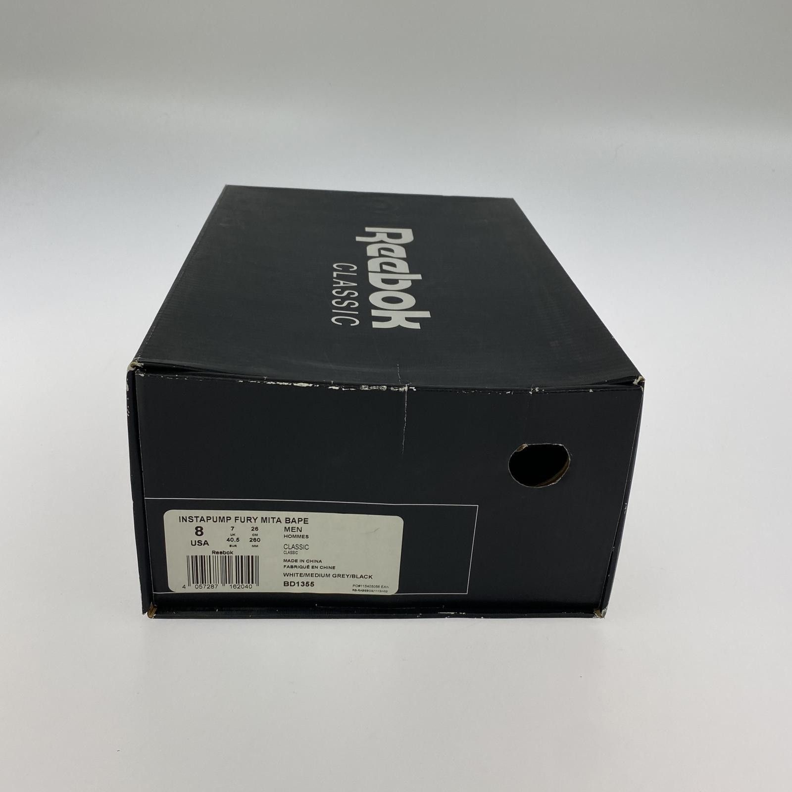 Bape × Reebok Reebok×A BATHING APE INSTAPUMP FURY MITA BAPE 26.0cm Size US 8 / EU 41 - 5 Thumbnail