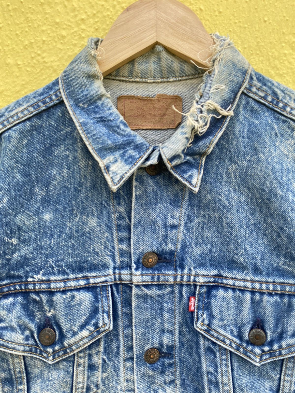 Levi's × Vintage Vintage 80s Levis jacket acid wash Size US M / EU 48-50 / 2 - 7 Thumbnail