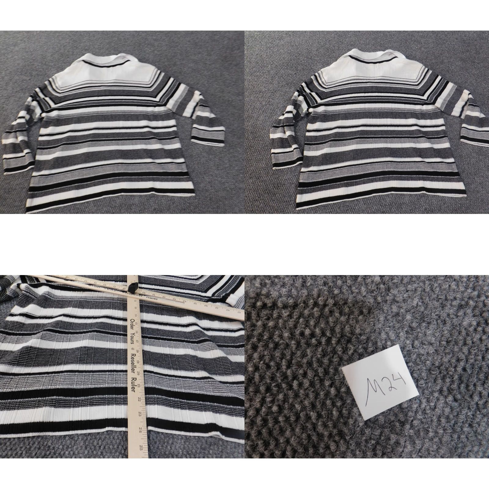 Vintage Alfred Dunner Sweater XL Gray Pullover Womens Stretch Cotton Rayon Raglan Sleeve Casual Long Sleeve Knit Collared Modern American Size XL / US 12-14 / IT 48-50 - 8 Thumbnail