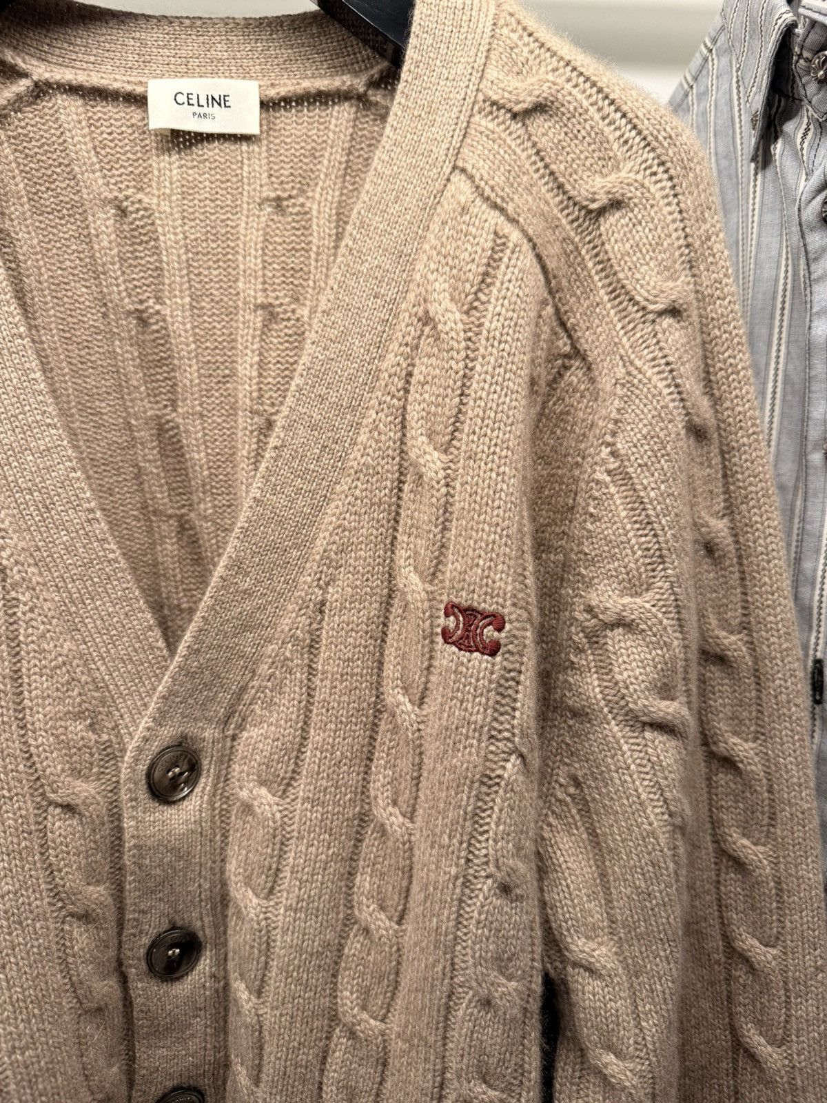 Celine Celine triumph cashmere cardigan cable knit Size US M / EU 48-50 / 2 - 2 Thumbnail
