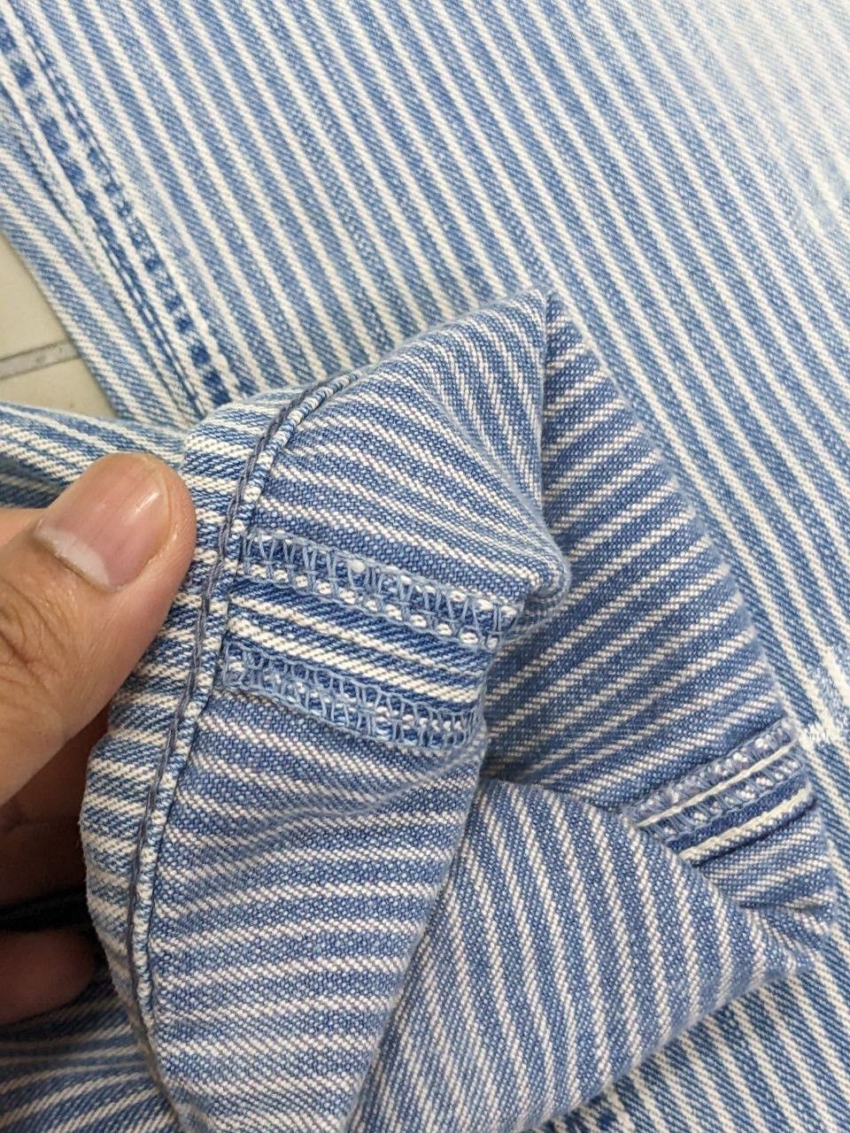 Kapital KAPITAL CENTURY DENIM HICKORY PAINTED 70’sVINTAGE BUCKLEBACK Size US 28 / EU 44 - 19 Thumbnail