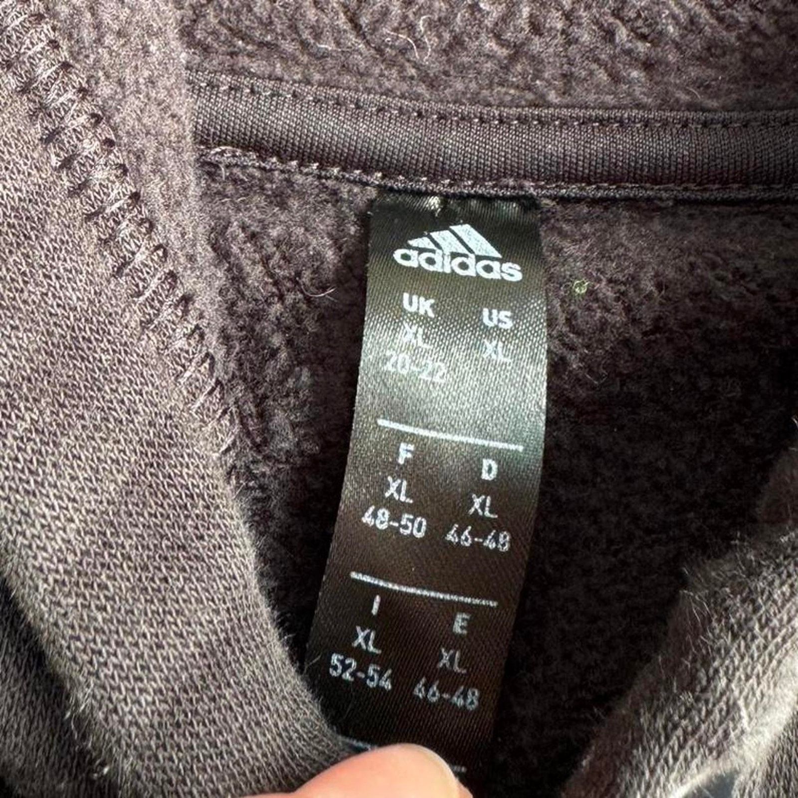 Adidas Black Adidas Hoodie Size US XL / EU 56 / 4 - 2 Thumbnail