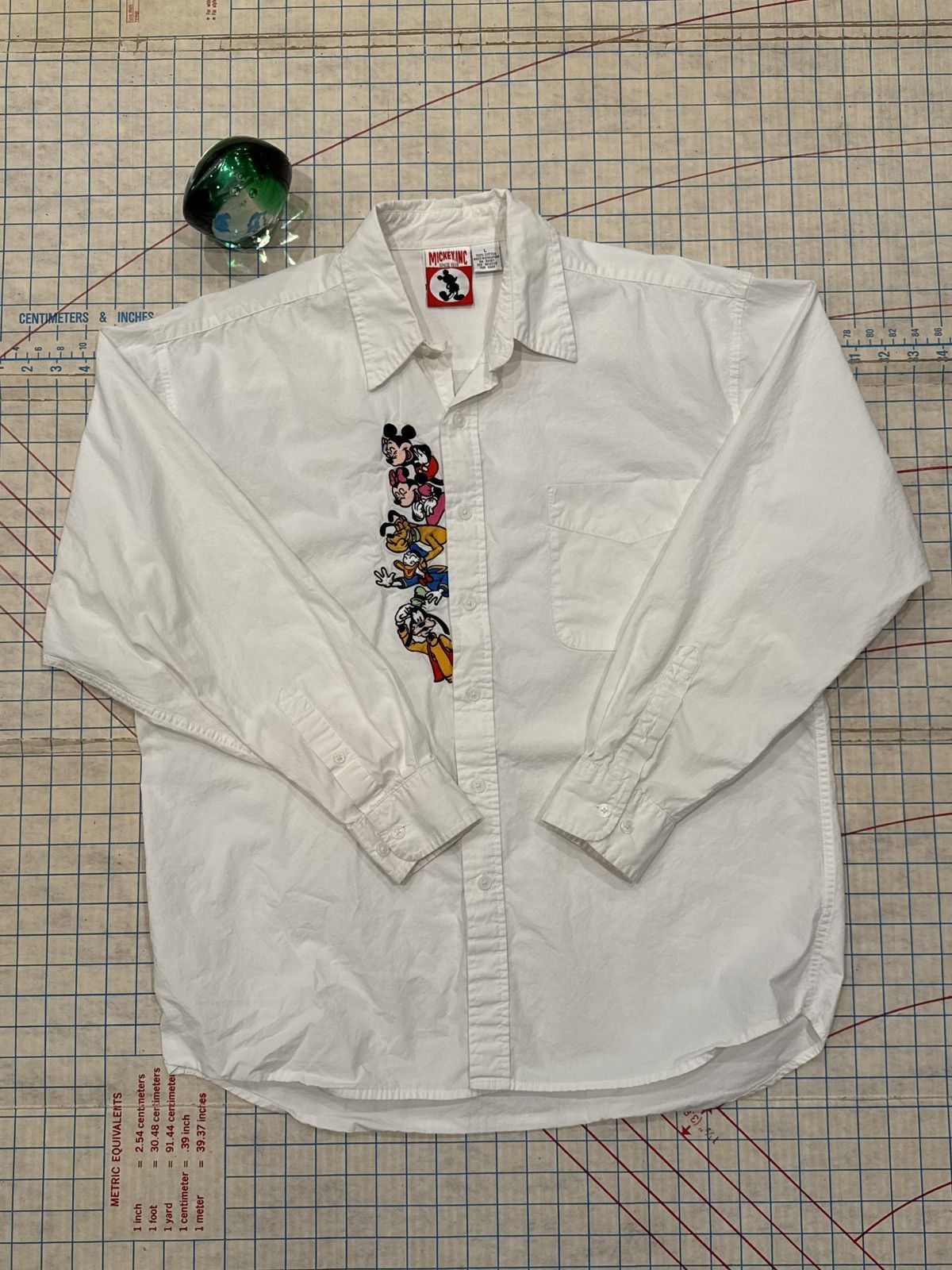 Mickey Mouse Vintage Mickey Inc Button Up Shirt With Embroidered Mickey Size US L / EU 52-54 / 3 - 7 Thumbnail