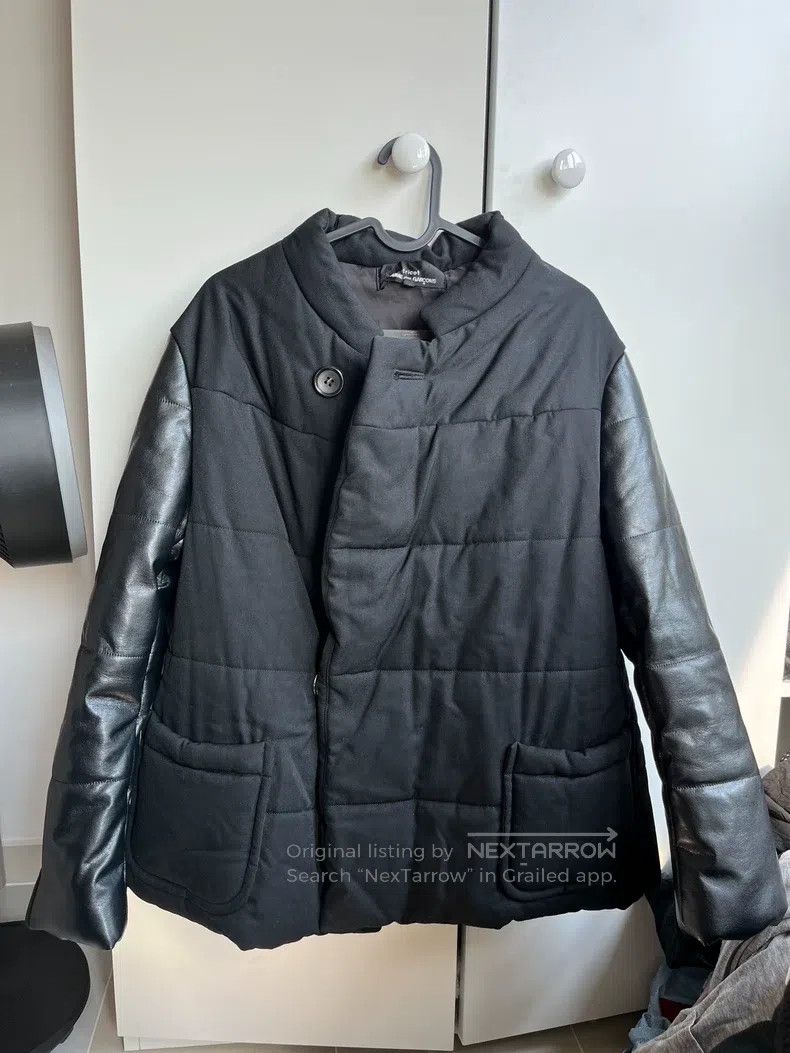 Comme des Garcons Comme Des Garcons Leather Patch Cotton Coat Size L / US 10 / IT 46 - 1 Thumbnail
