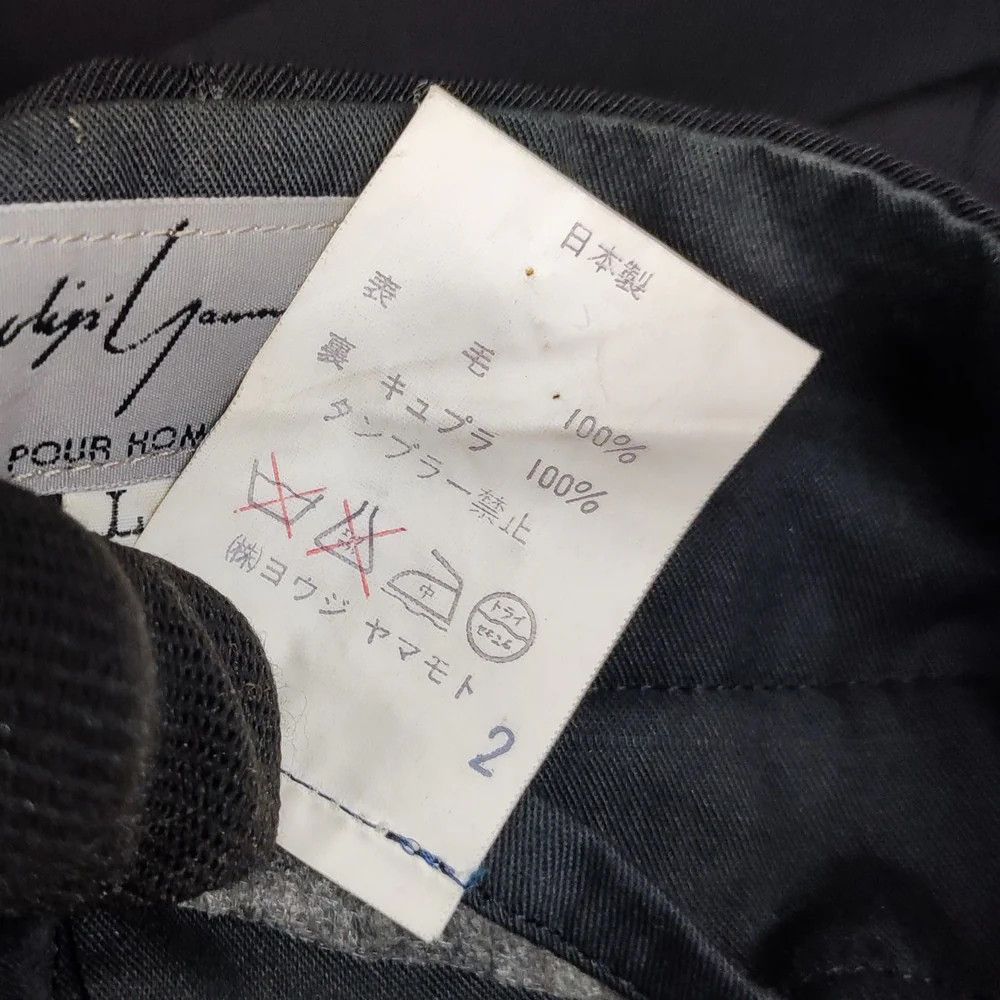 Yohji Yamamoto Yohji Yamamoto pour homme/ 80s Round Logo Scratched Pants Size US 34 / EU 50 - 5 Thumbnail