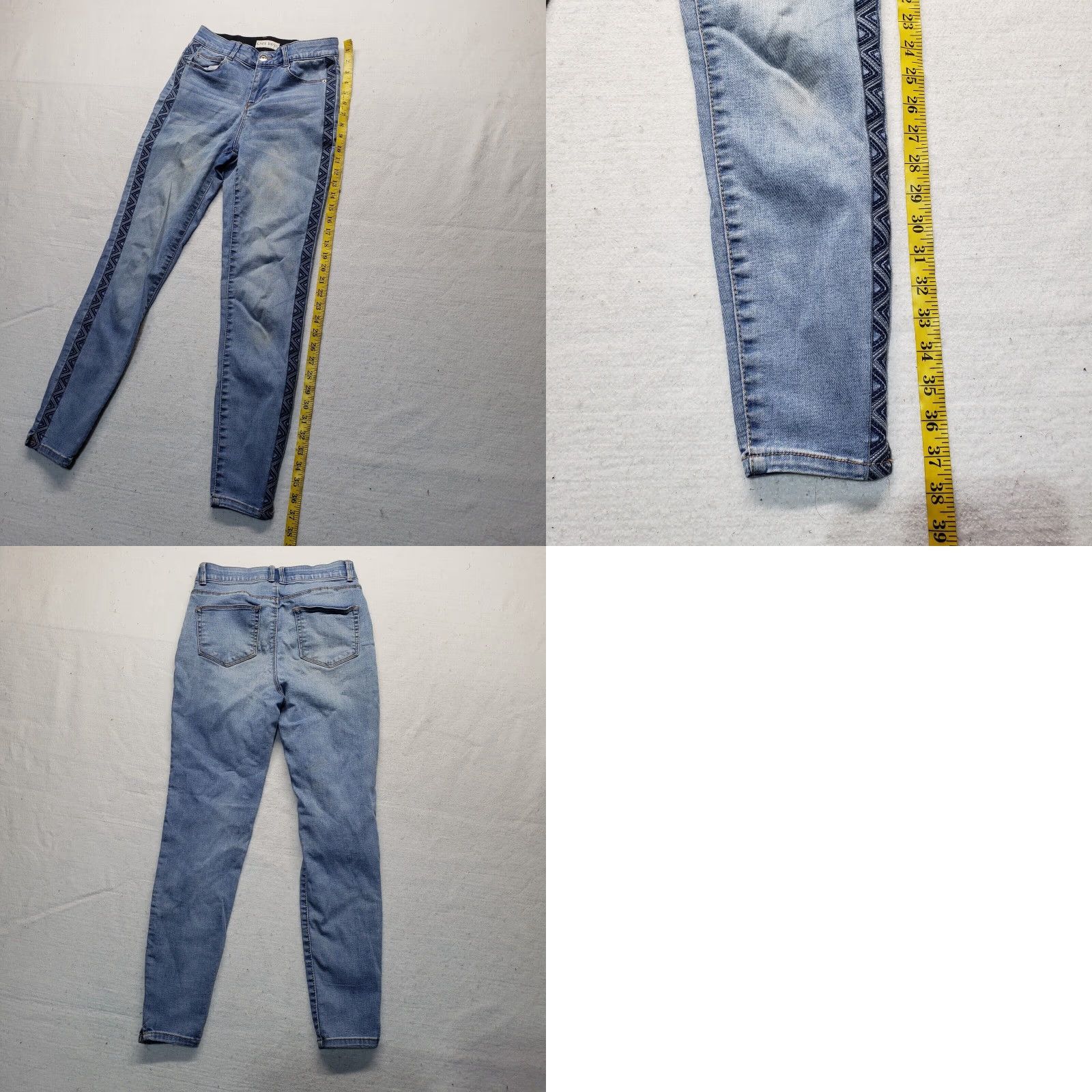Vintage VINTAGE Knox Rose Skinny Crop Jeans Denim Blue Adult Women's Size 2 Size 26" / US 2 / IT 38 - 8 Thumbnail