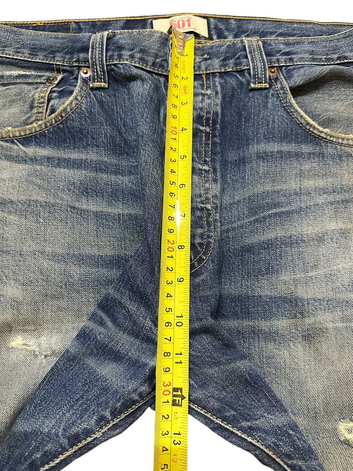 Levi's Vintage Levis 501 Mud Faded Wash Style Loose Jeans Size US 34 / EU 50 - 16 Thumbnail