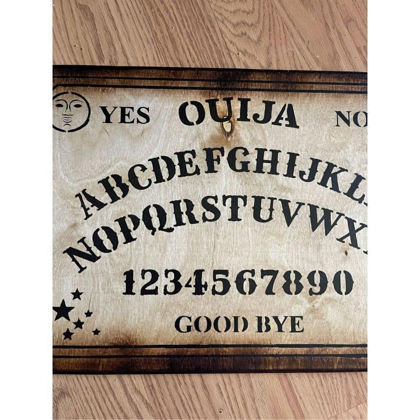 2120 Handcrafted Hand crafted birch ouija board 12 by 18 Size ONE SIZE - 3 Thumbnail
