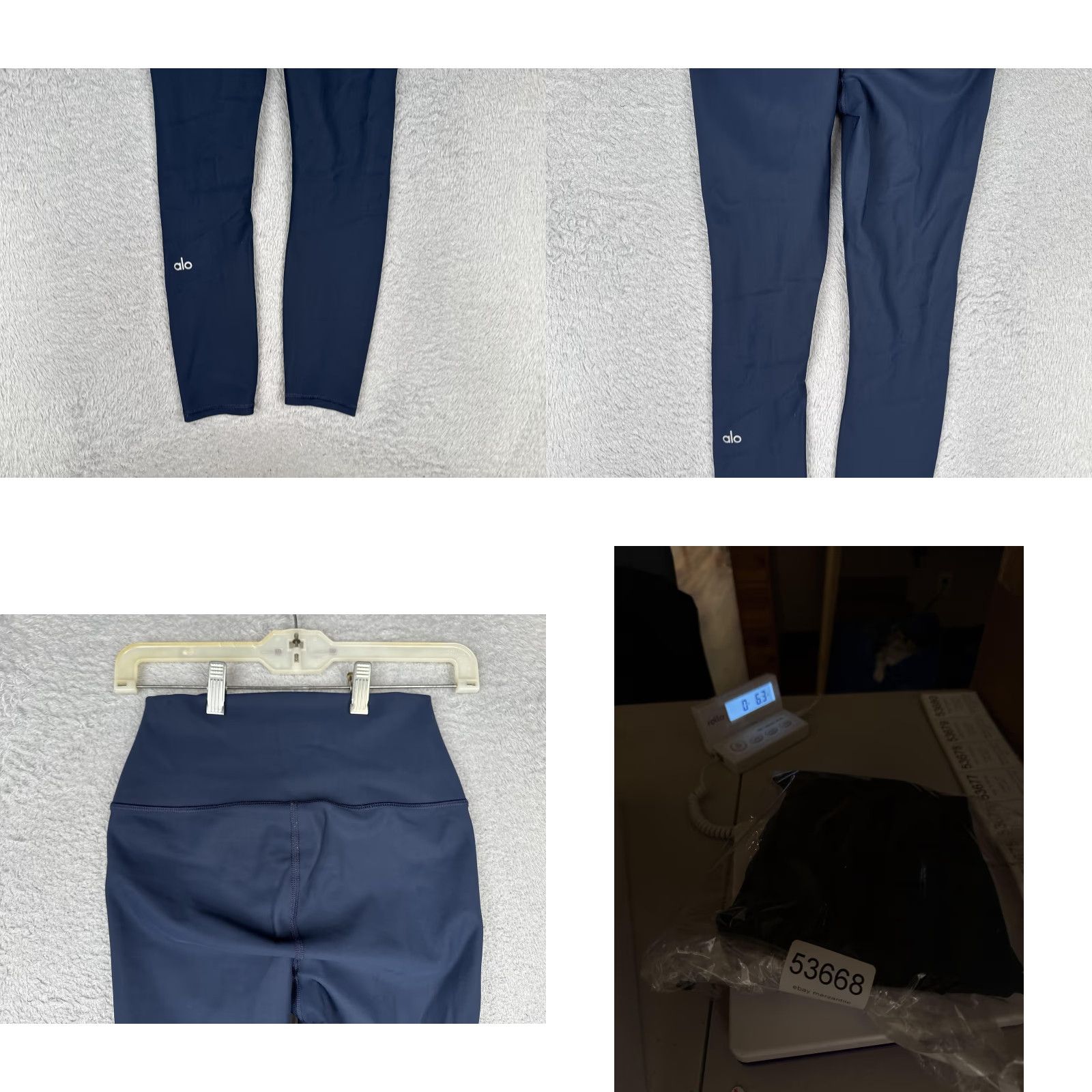 Alo Alo Yoga Leggings Womens XS Blue High Rise Ankle Slit Cutout Pants Athletic Yoga Size 26" / US 2 / IT 38 - 9 Thumbnail